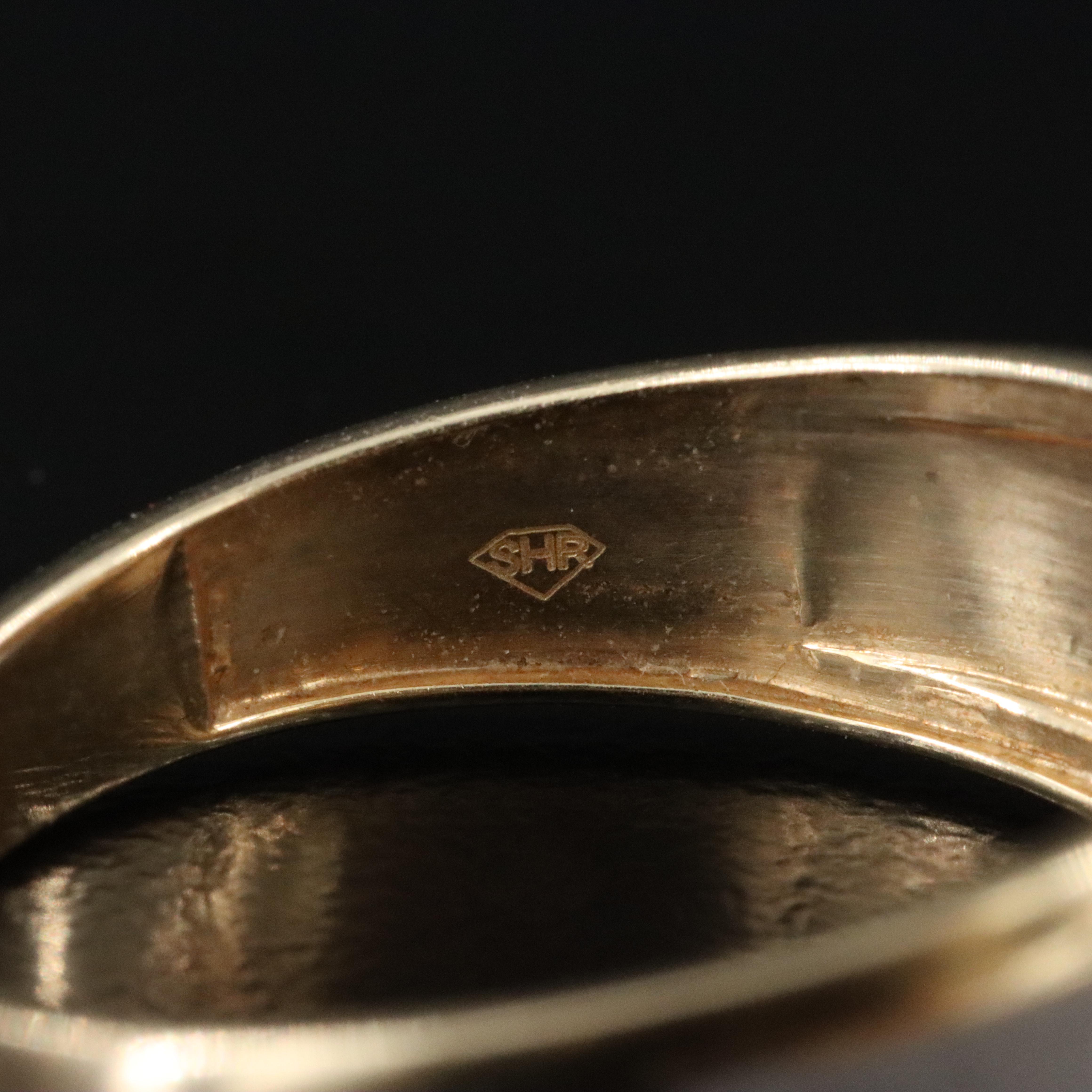 14K Two Tone Gold 0.09 CTW Diamond Men's Ring