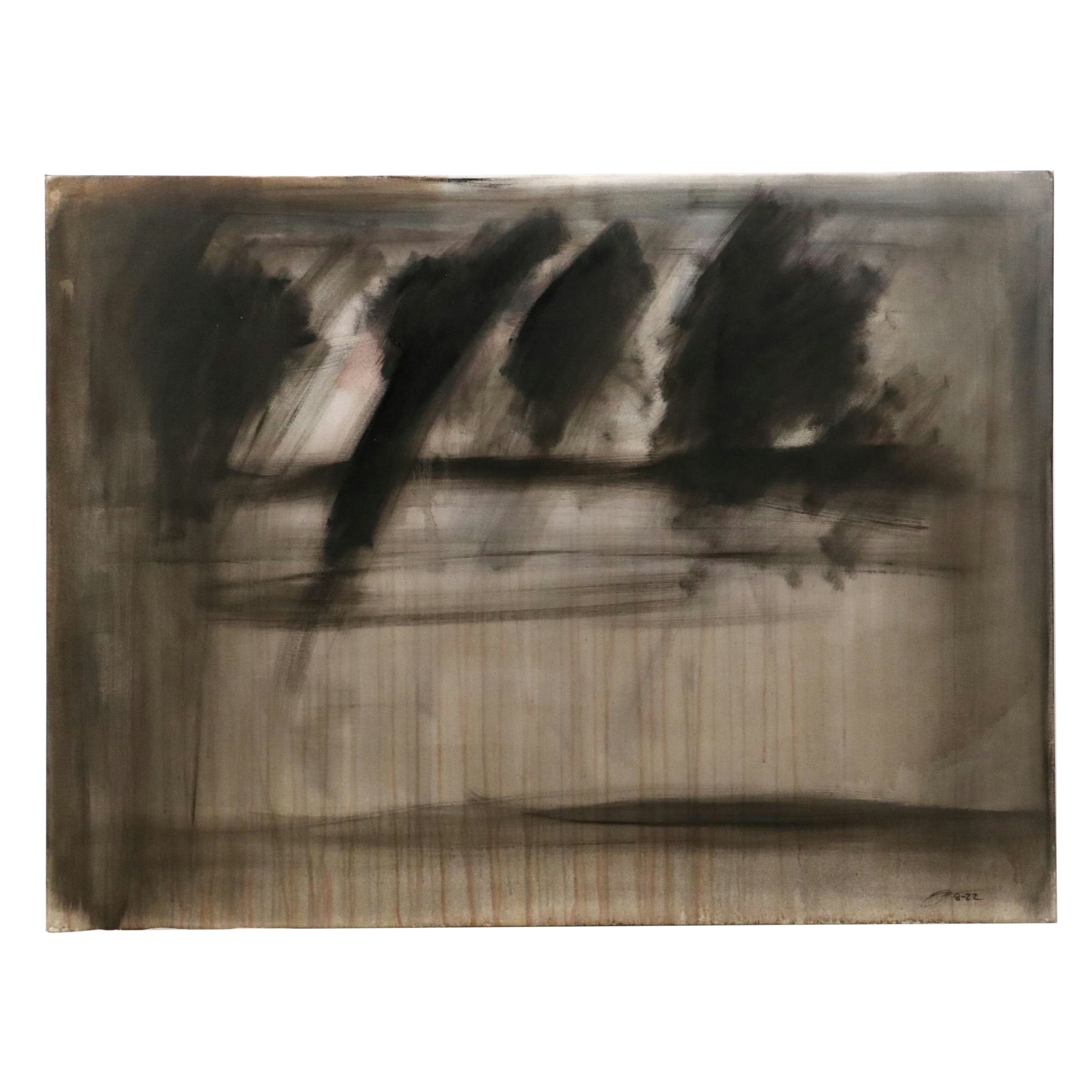 David Applegate Large-Scale Abstract Acrylic Painting, 21st Century