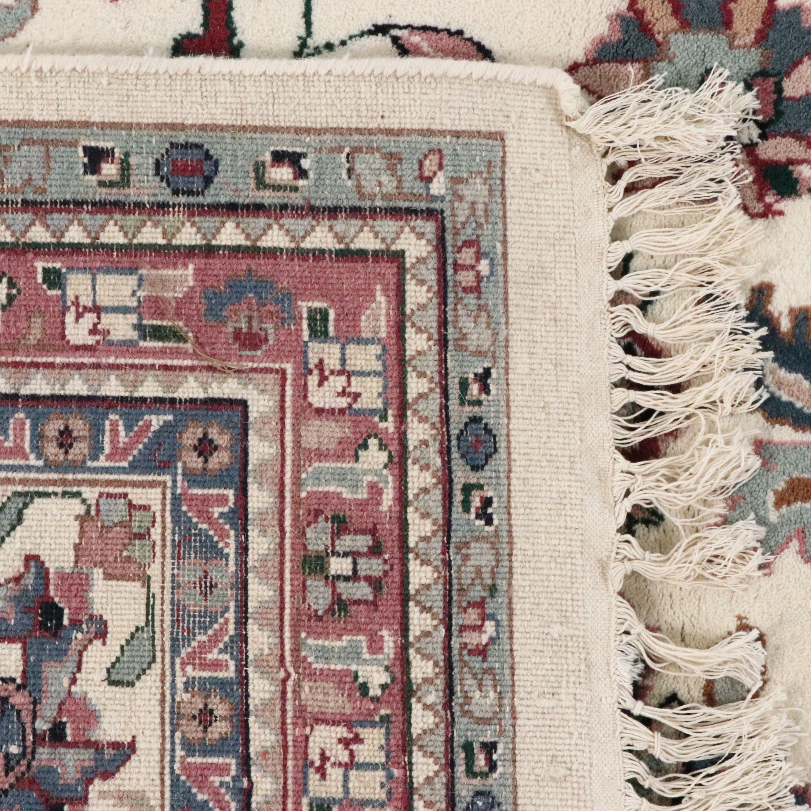 11'10 x 18'6 Hand-Knotted Persian Nain Room-Sized Rug