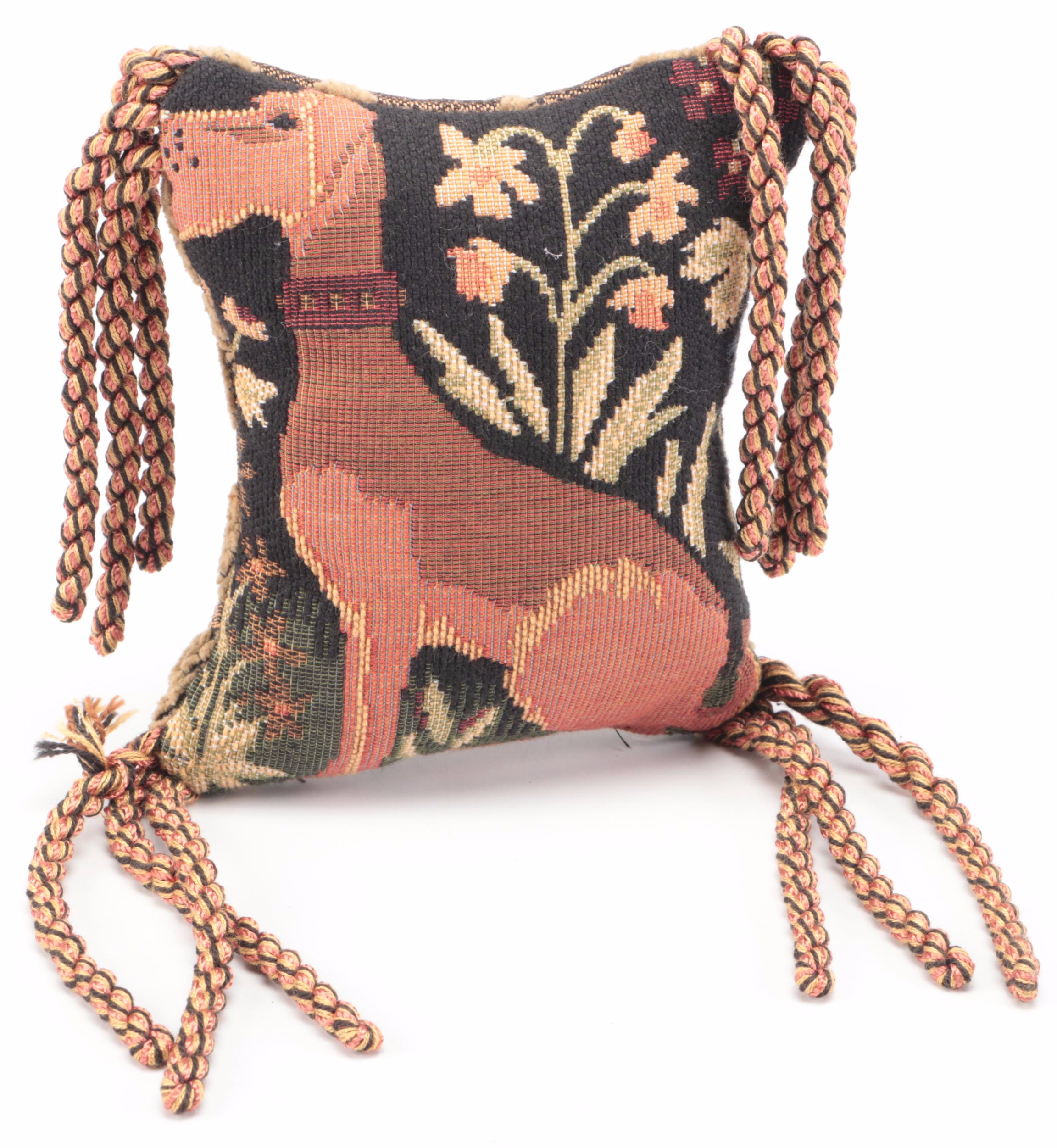 Dominguez Needlepoint Dog Pillow and More Dog Throw Pillows