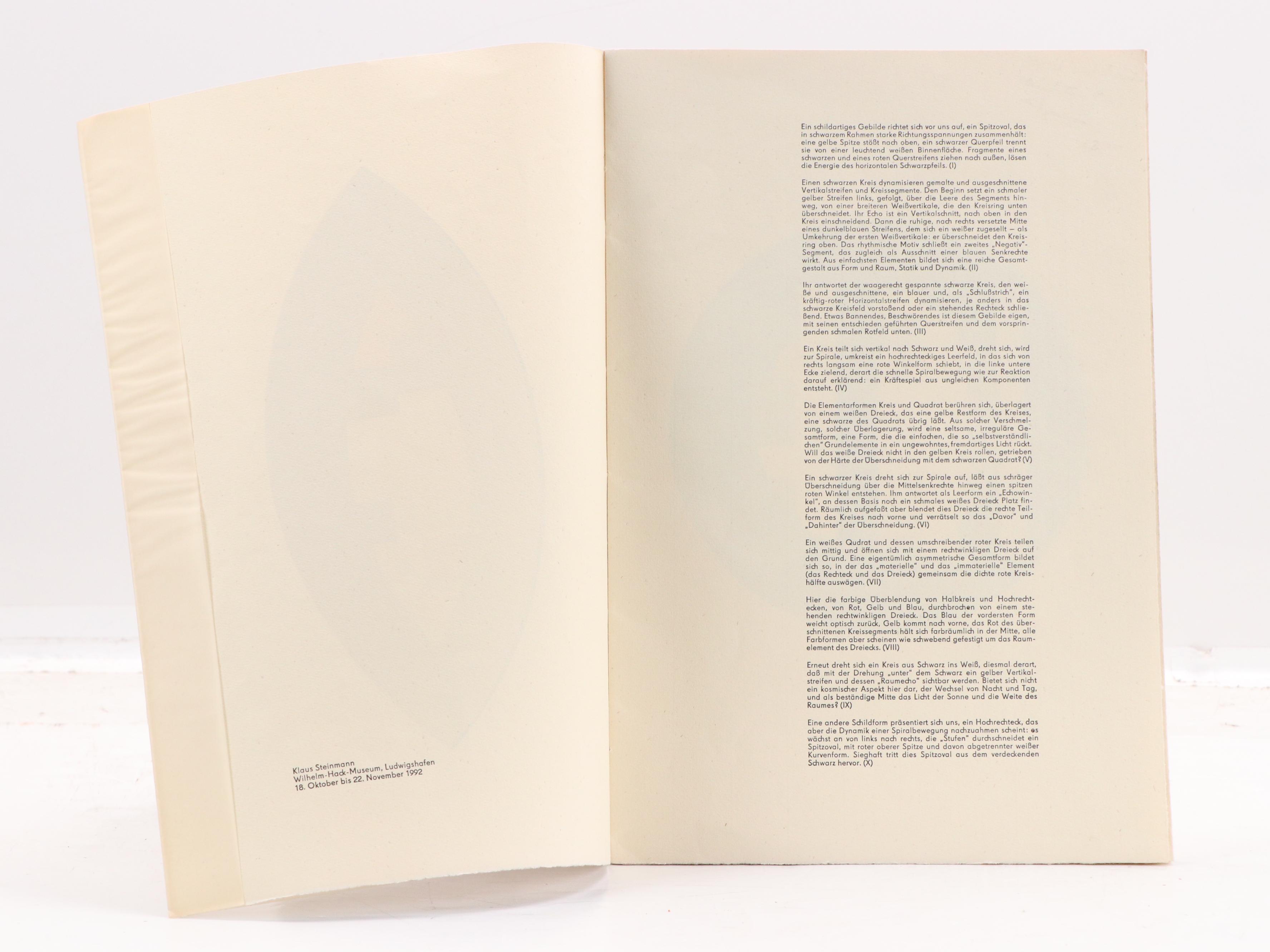 Klaus Steinmann Porfolio of Serigraphs "Concrete Art," 1992