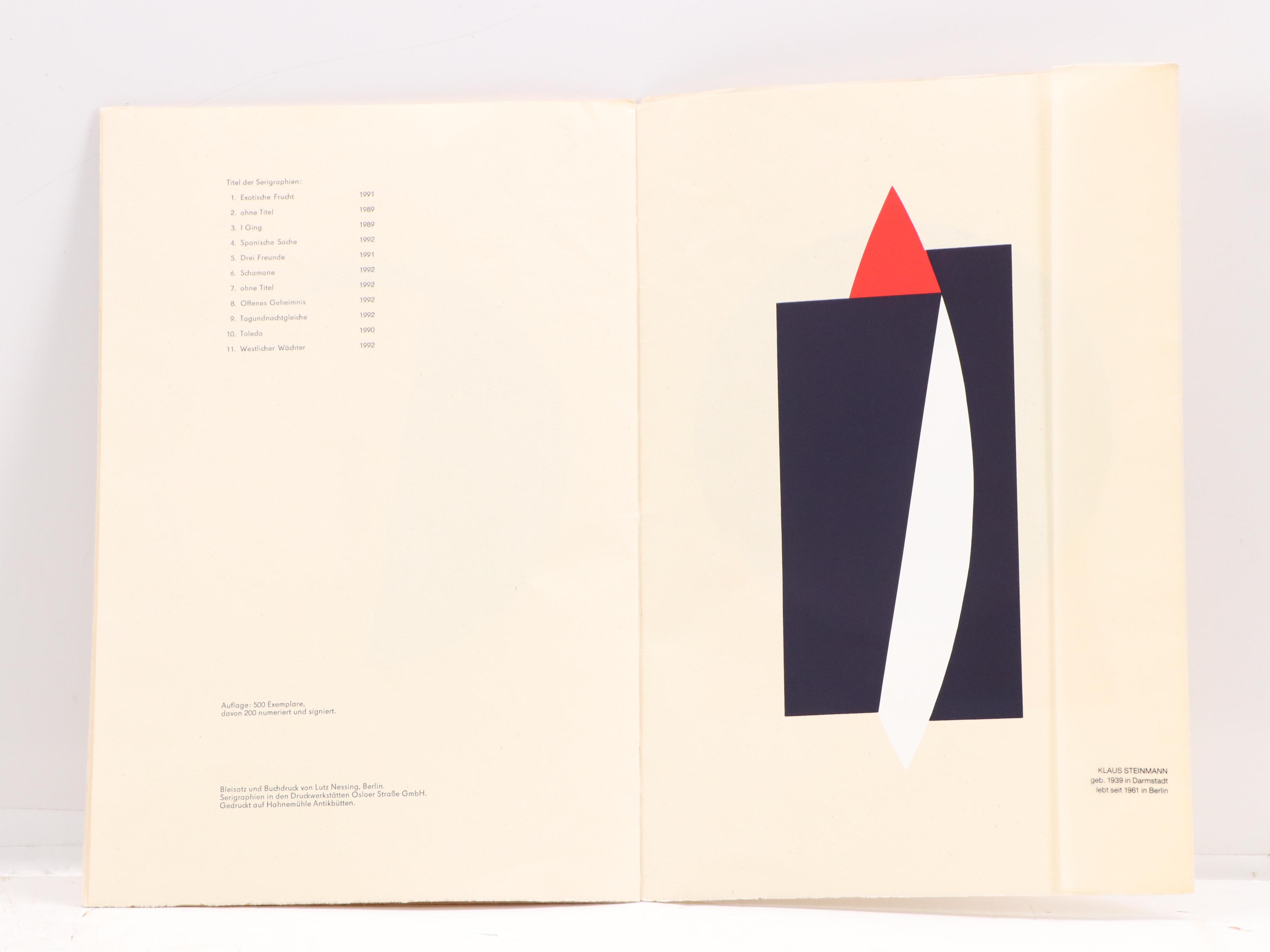 Klaus Steinmann Porfolio of Serigraphs "Concrete Art," 1992