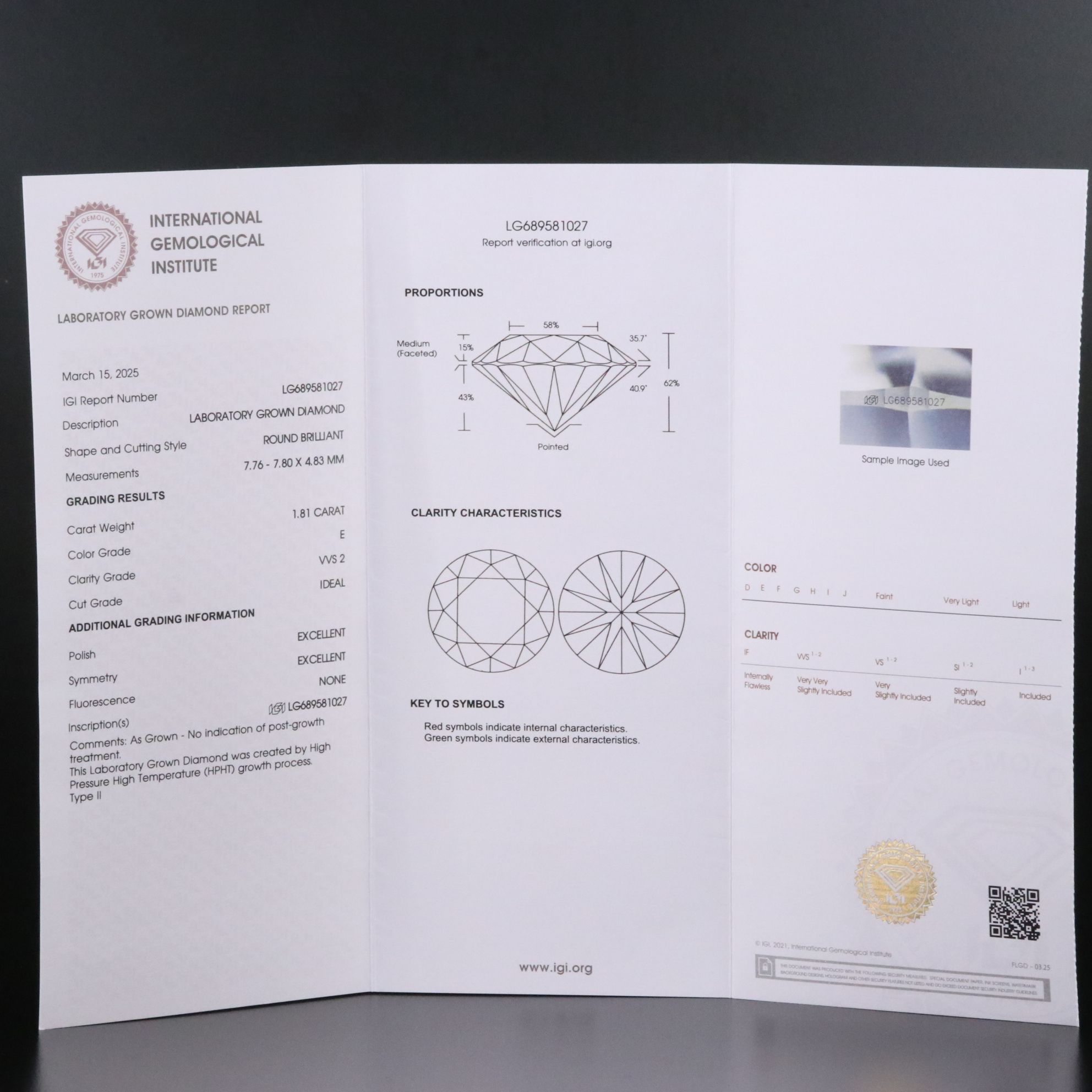 Platinum 3.62 CTW Lab Grown Diamond Stud Earrings with IGI Reports