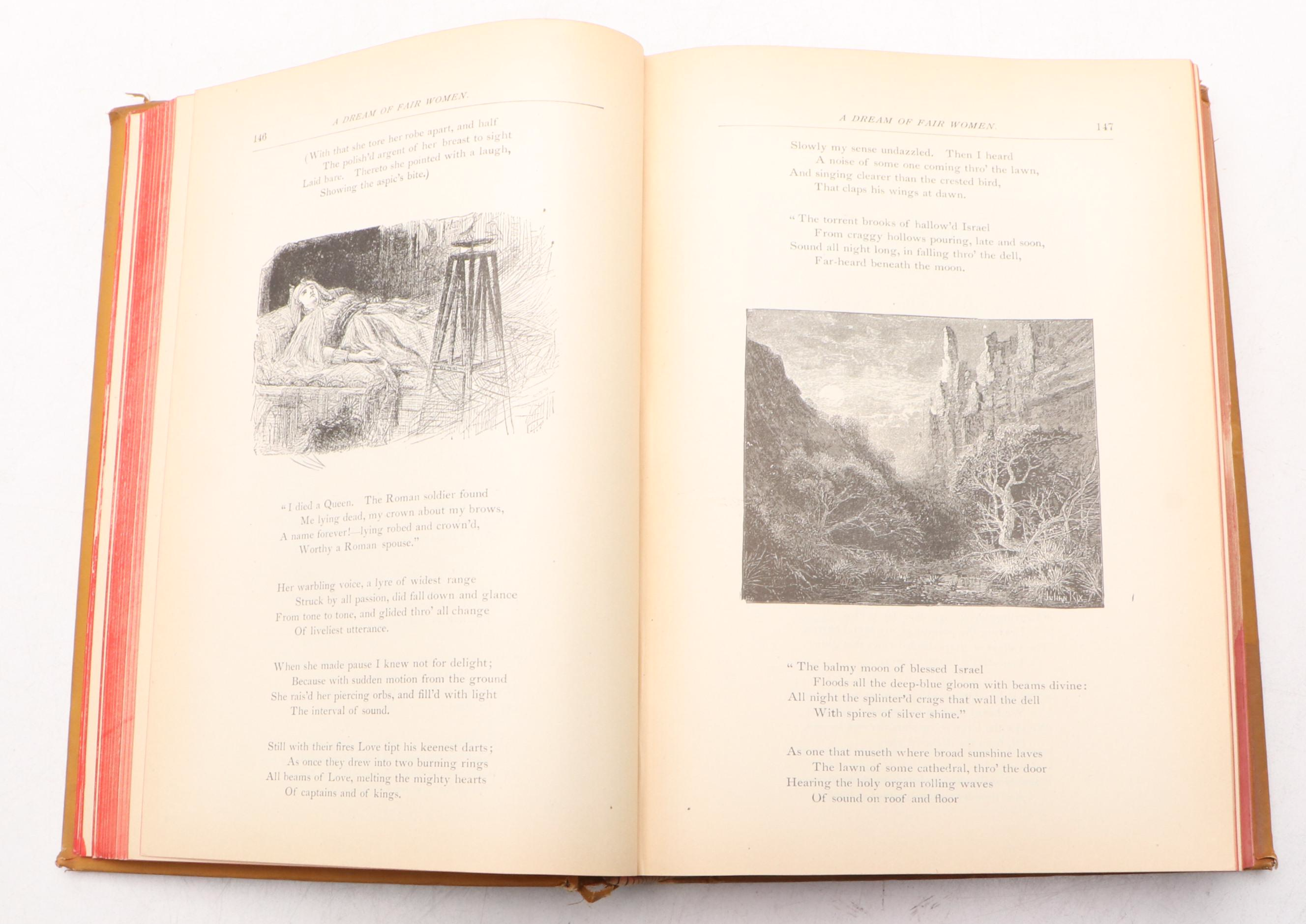 Illustrated "The Poetical Works of Alfred Tennyson," 1889