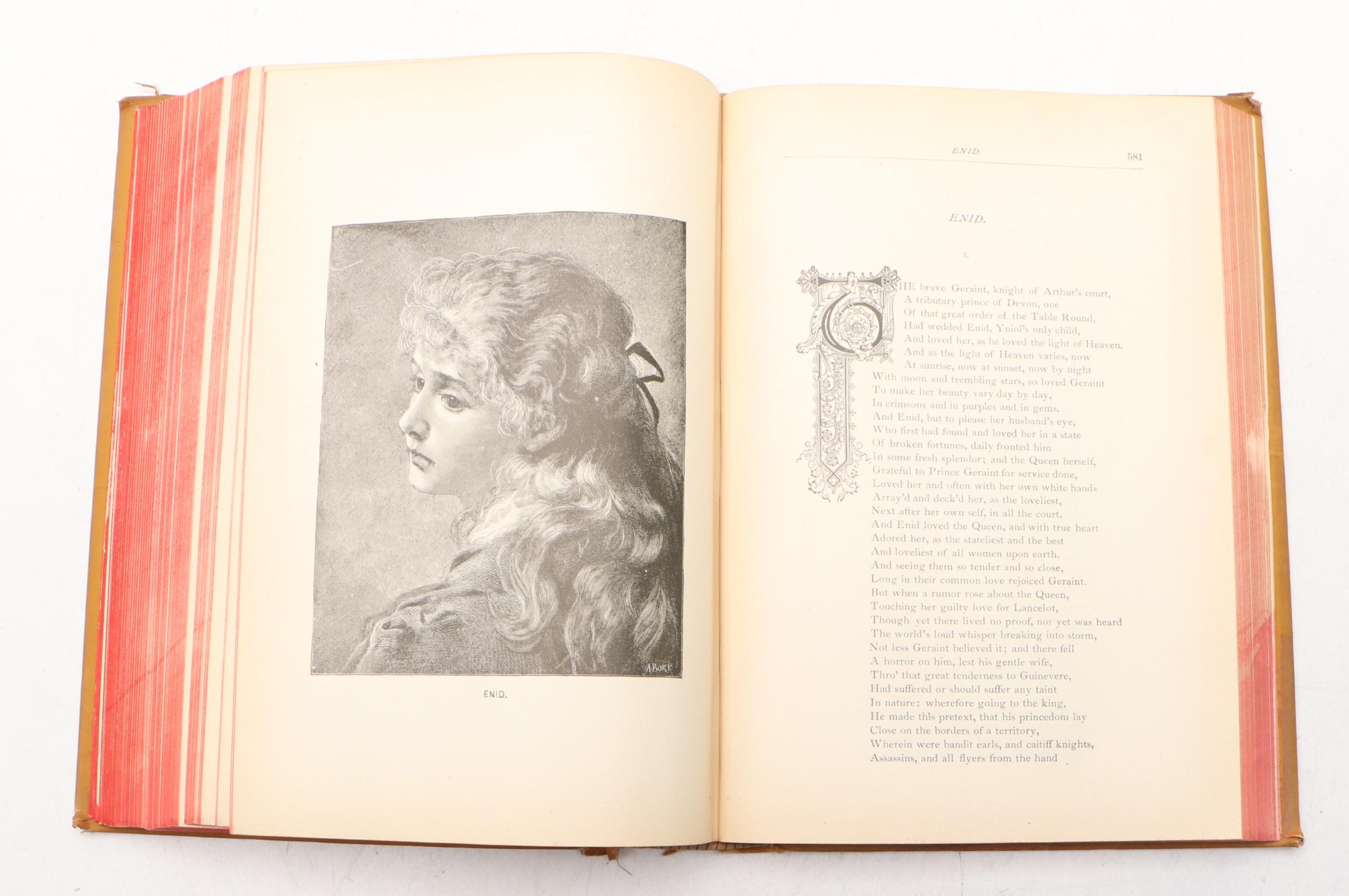 Illustrated "The Poetical Works of Alfred Tennyson," 1889