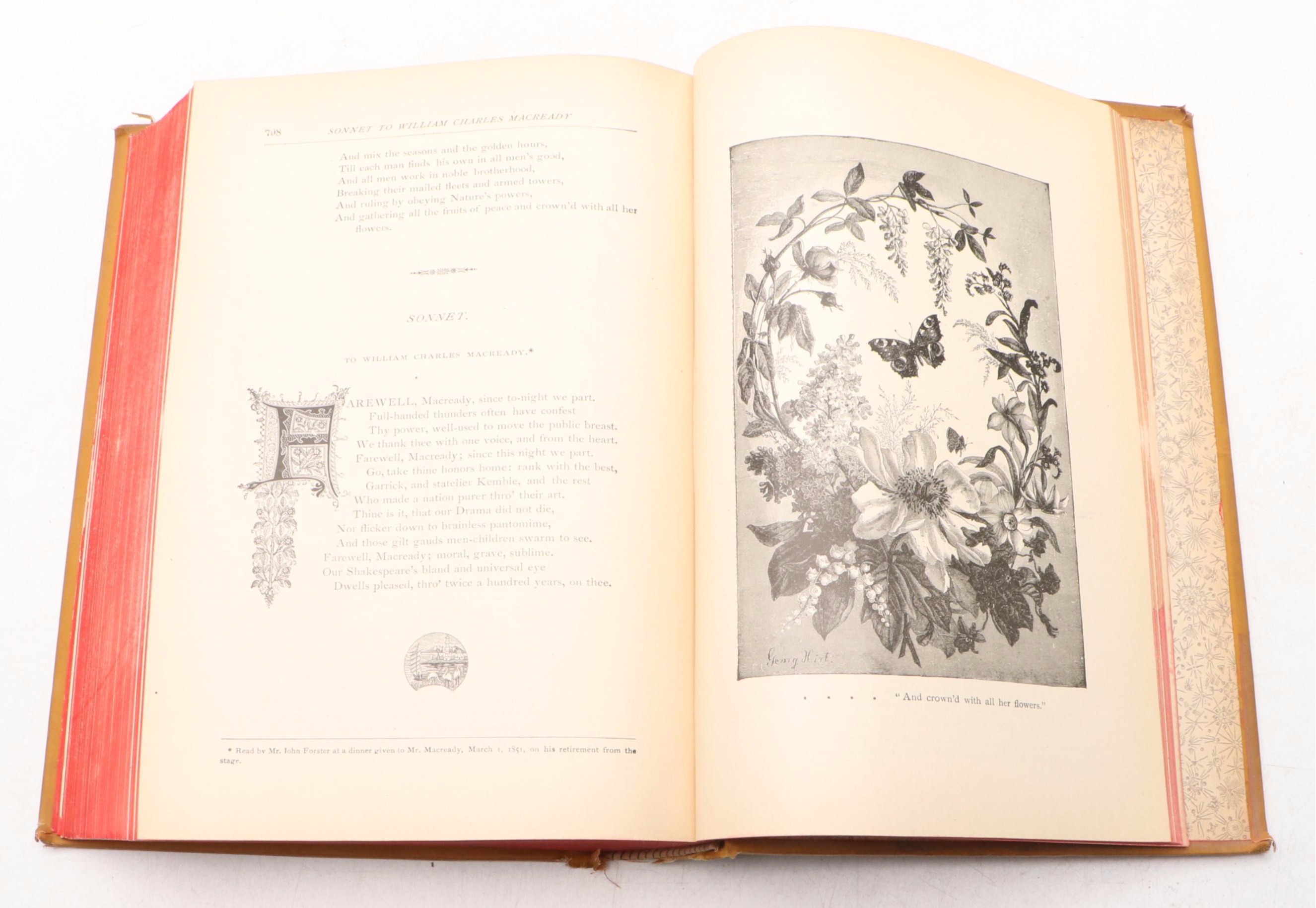 Illustrated "The Poetical Works of Alfred Tennyson," 1889