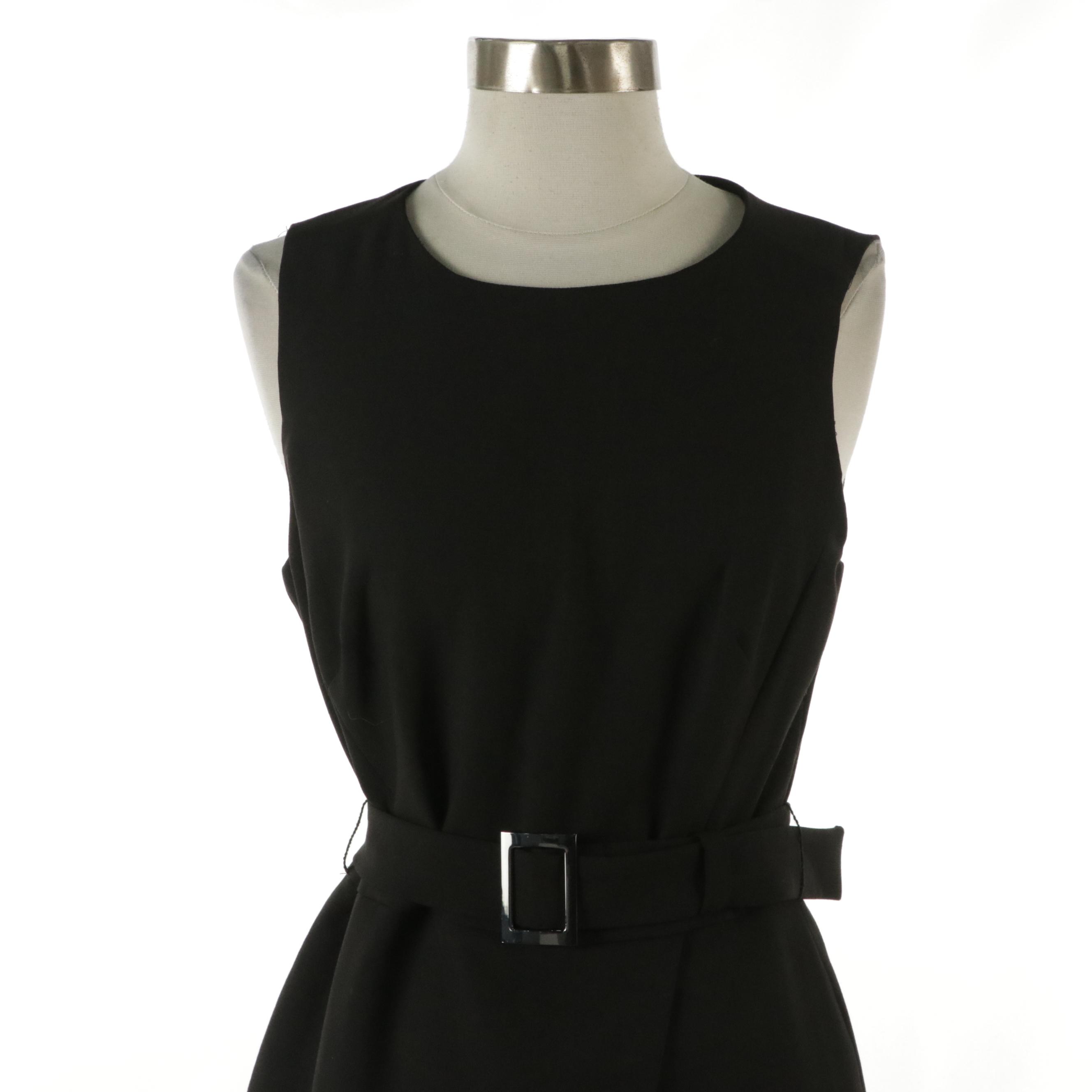 Bloomingdale's Cashmere Cardigan and White House Black Market Sleeveless Dress