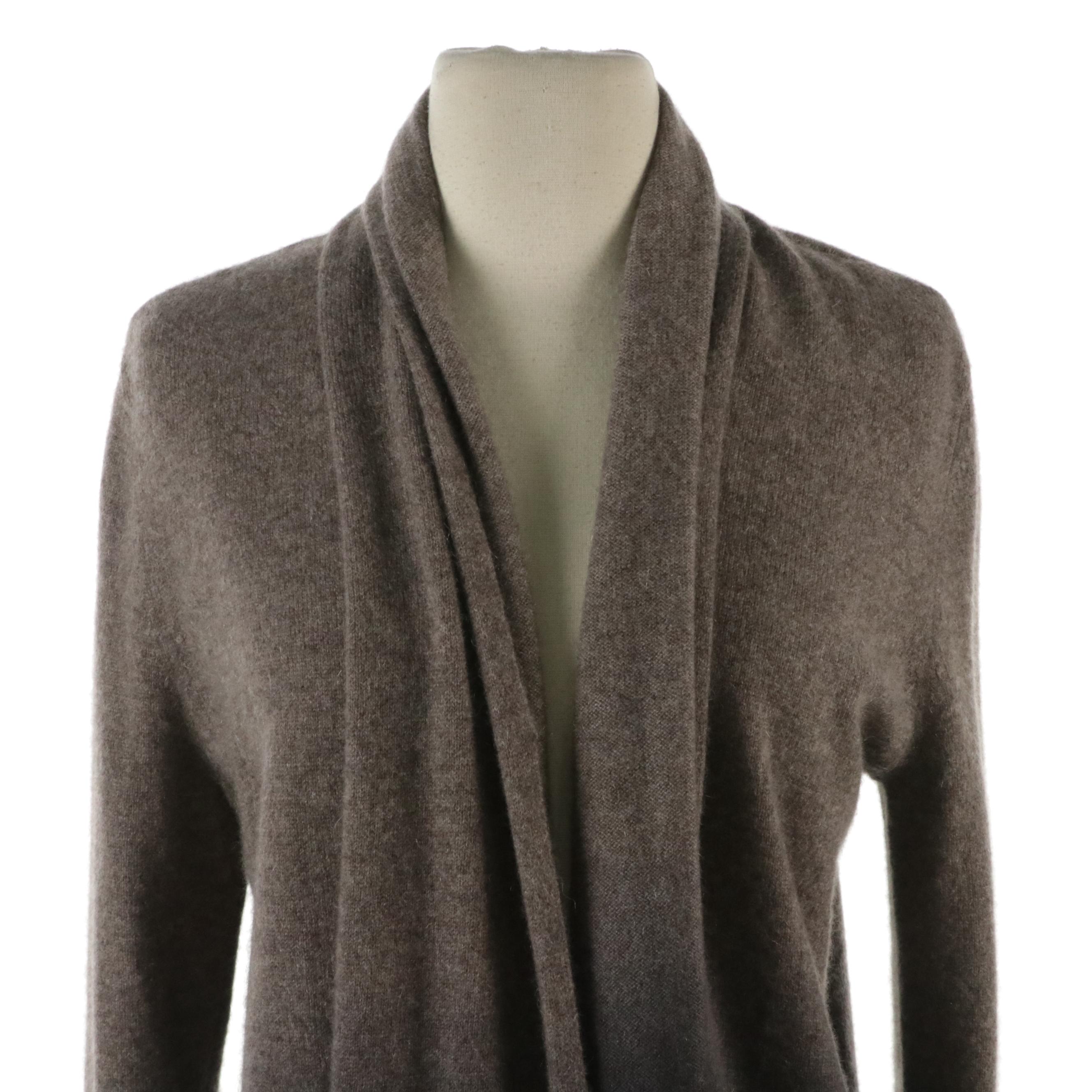 Bloomingdale's Cashmere Cardigan and White House Black Market Sleeveless Dress