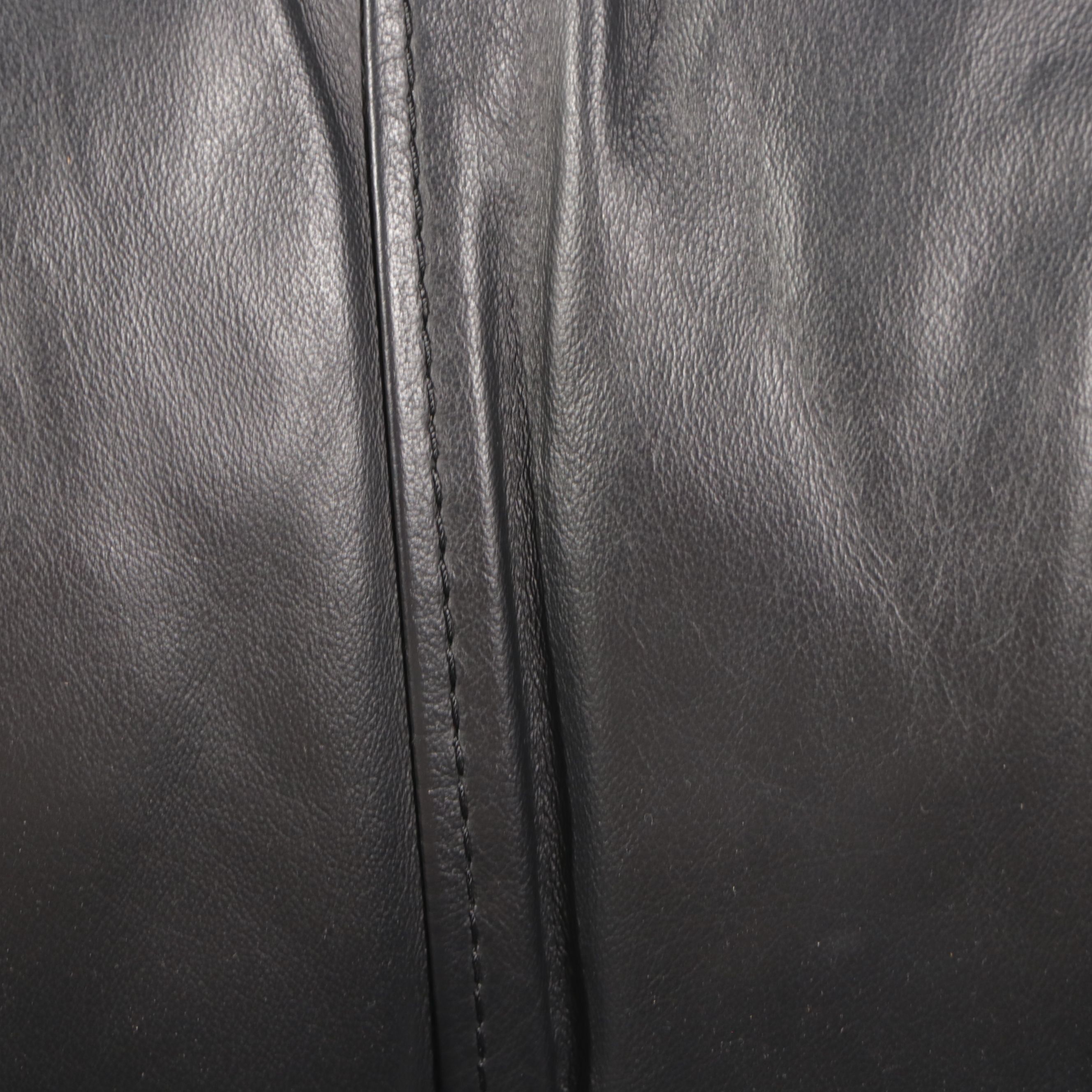 Klaussner Contemporary Black Leather Sectional