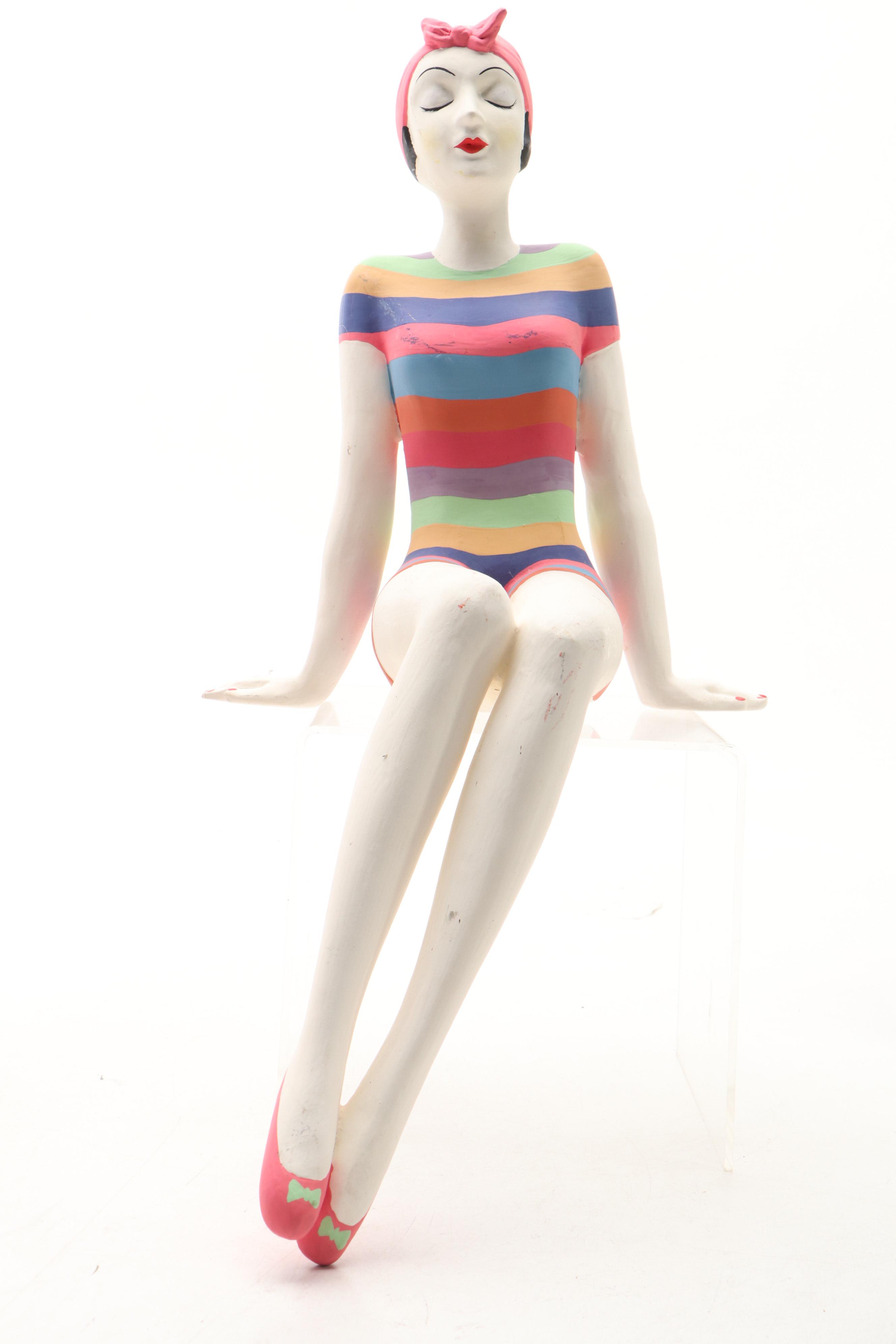 Art Deco Style Bathing Beauty Figurines