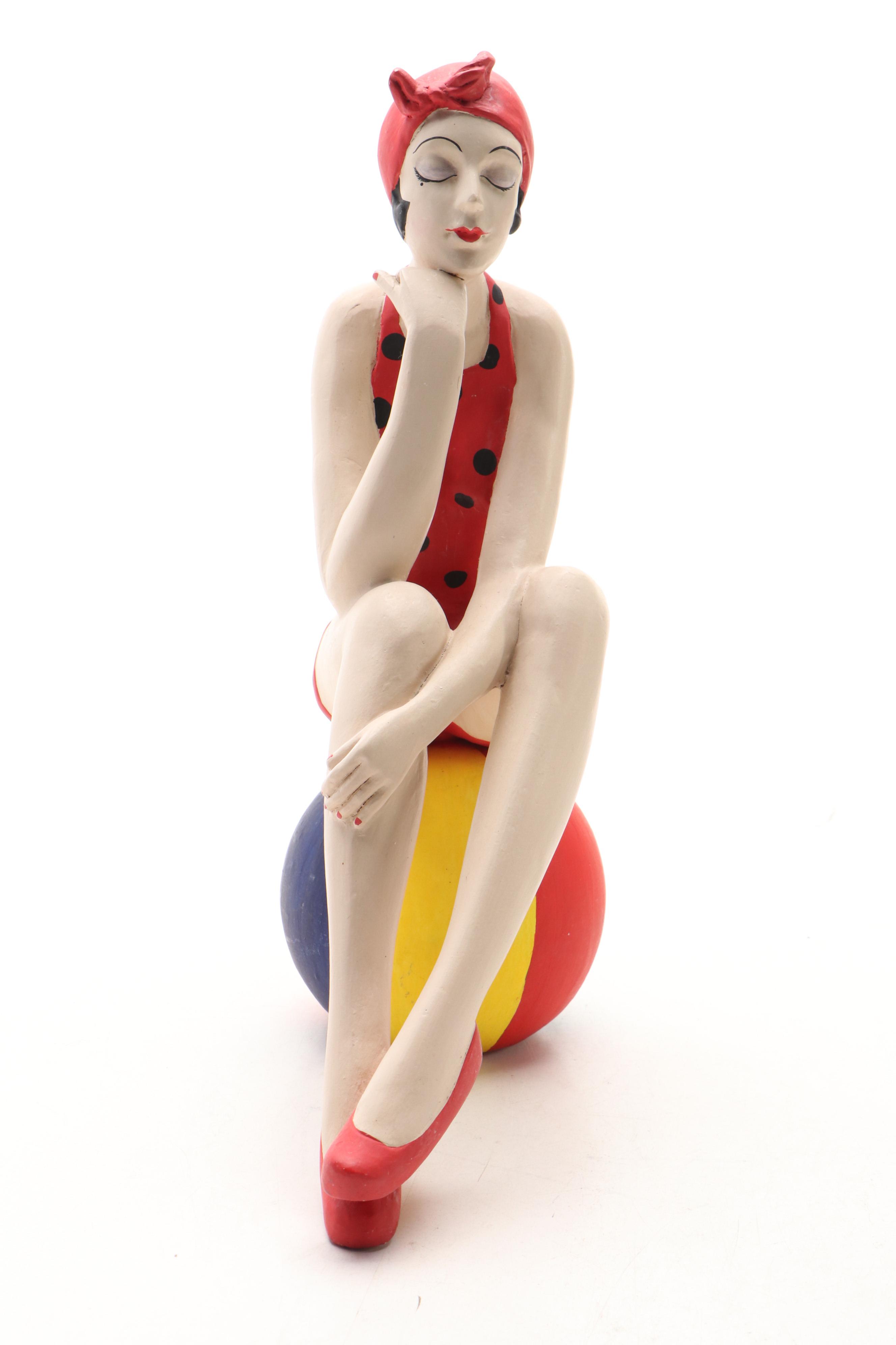 Art Deco Style Bathing Beauty Figurines