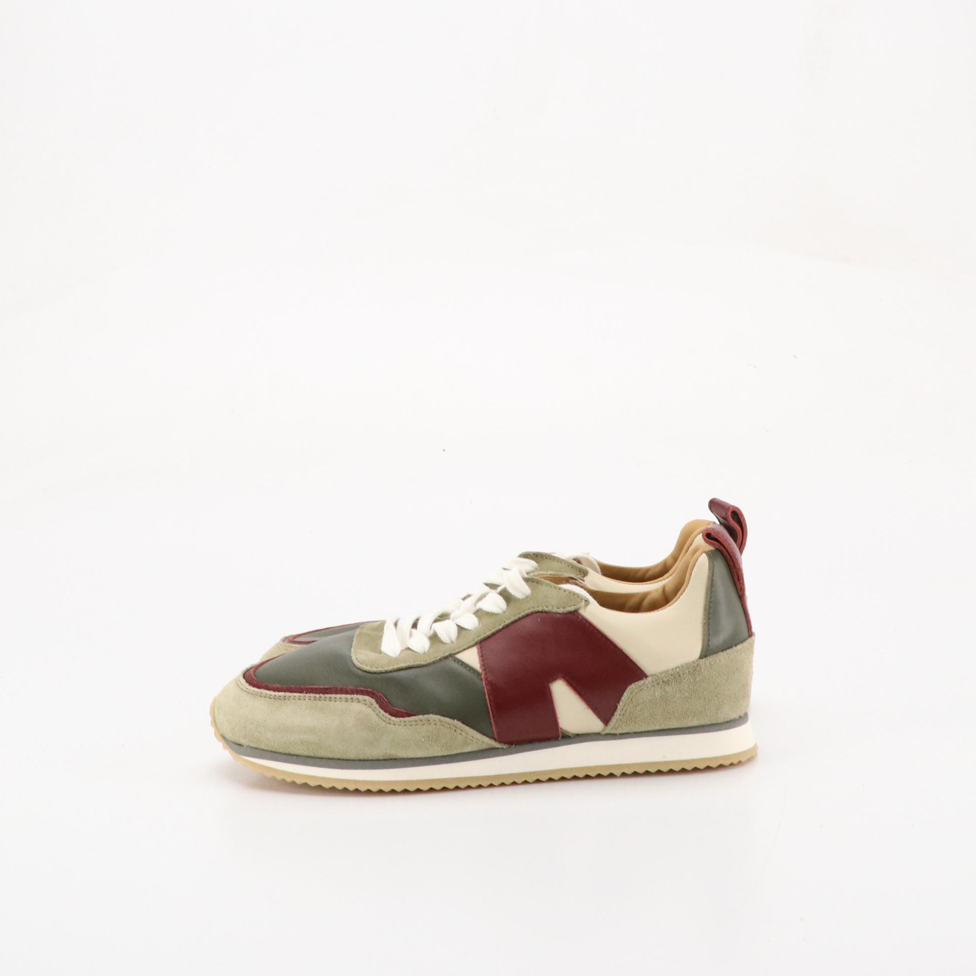 Alohas TB015 Sneakers in Multicolor Leather and Suede
