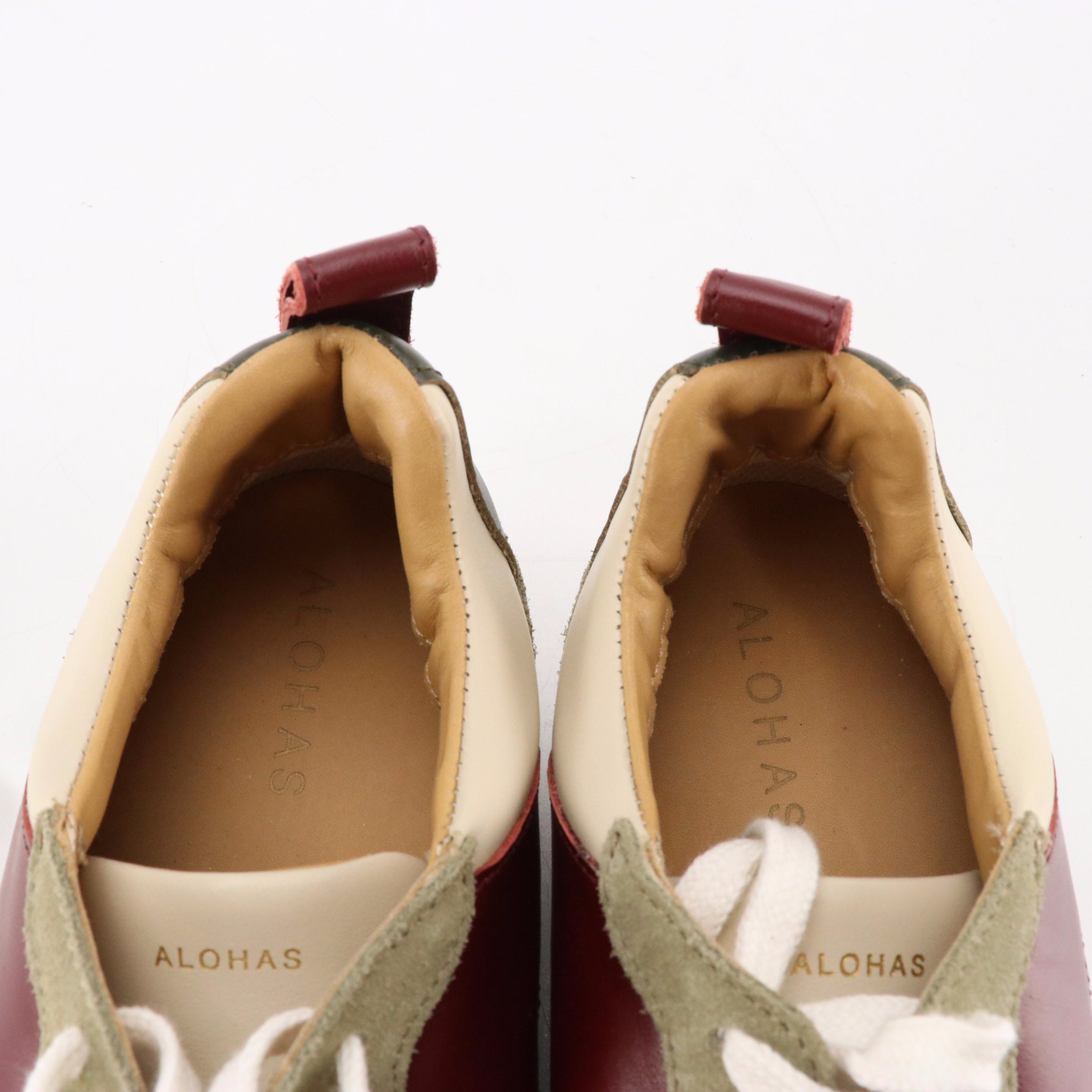 Alohas TB015 Sneakers in Multicolor Leather and Suede