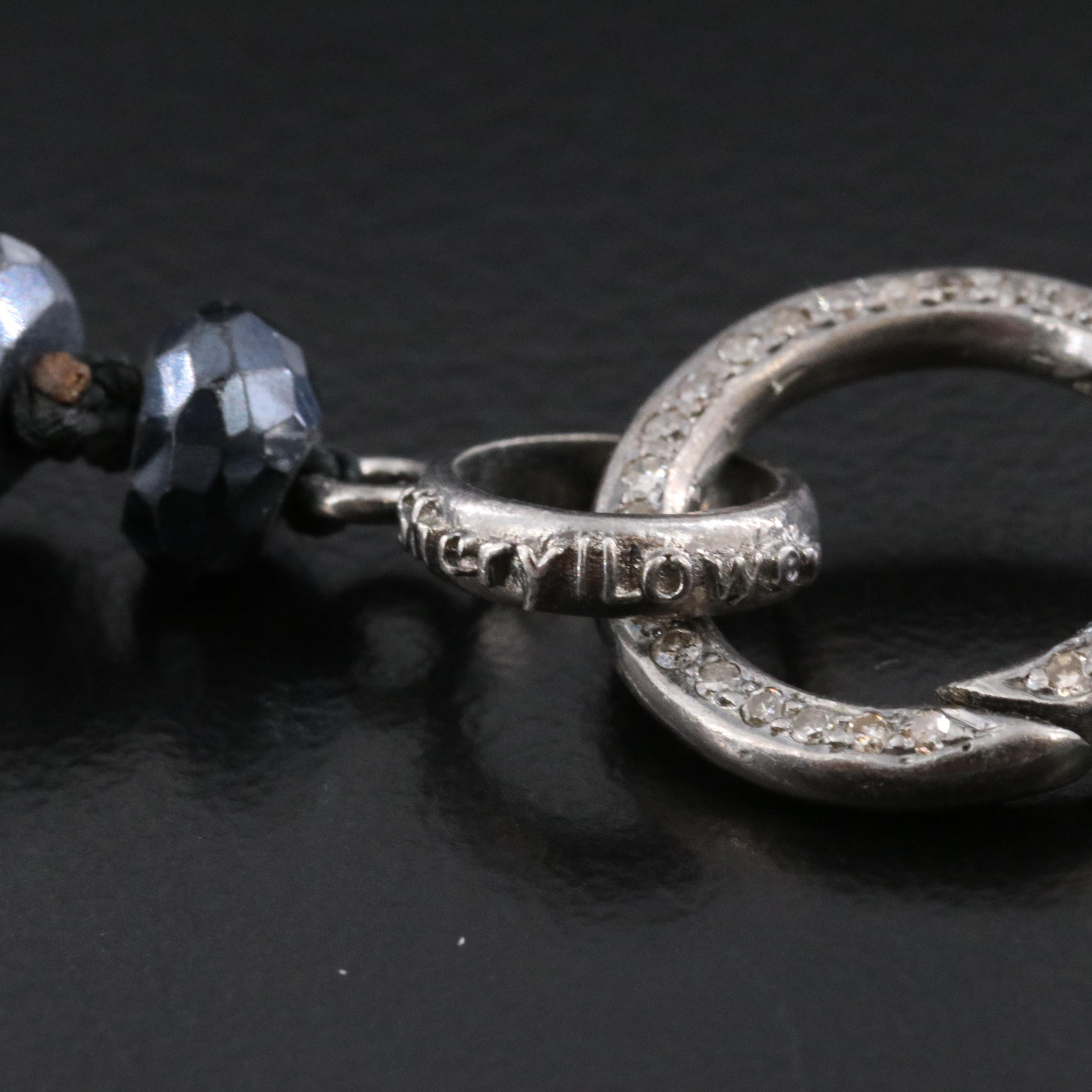 Sheryl Lowe Spinel Necklace with Sterling Diamond Clasp