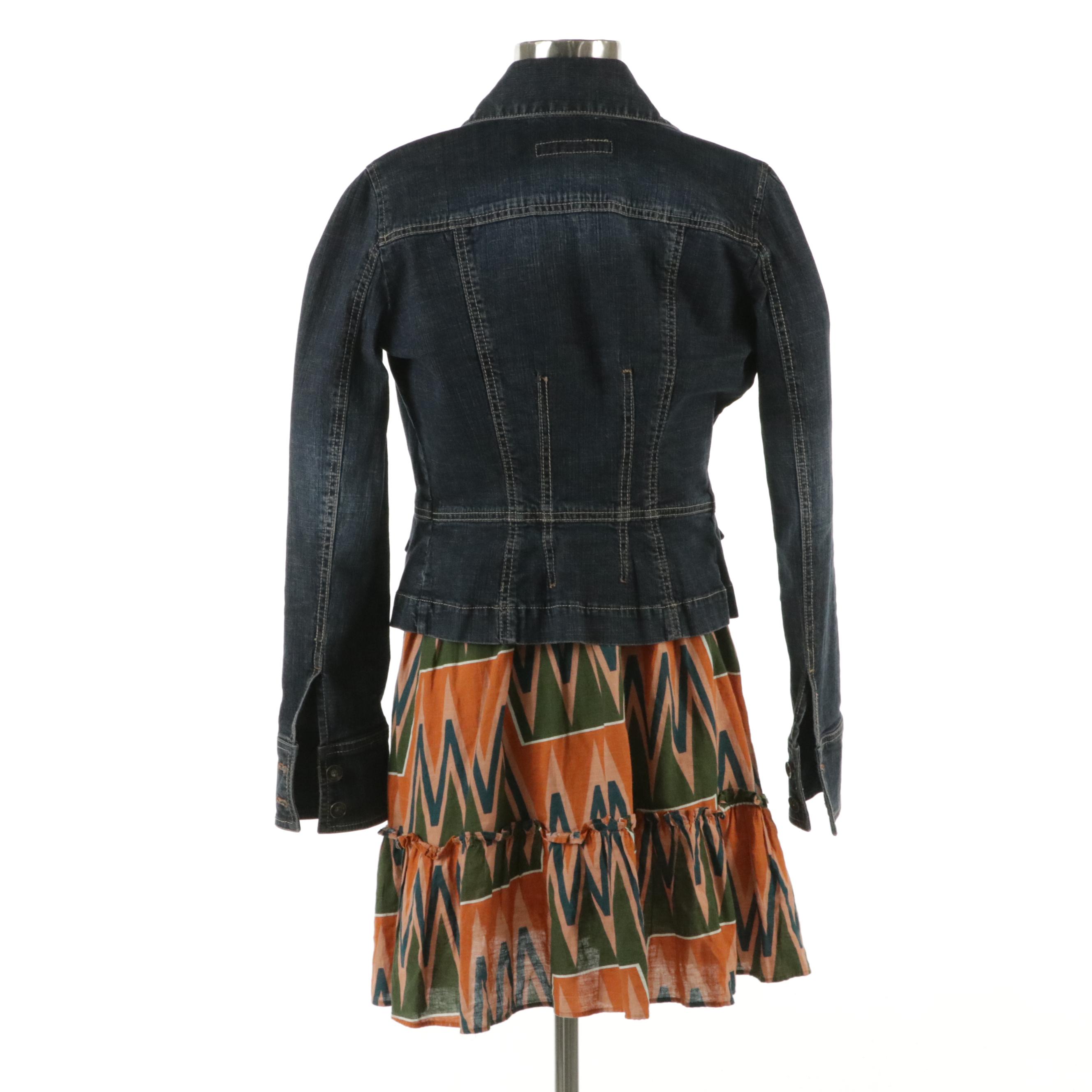 Calvin Klein Jeans Denim Jacket, Veronica Beard Jeans "Danica" Linen Mini Dress