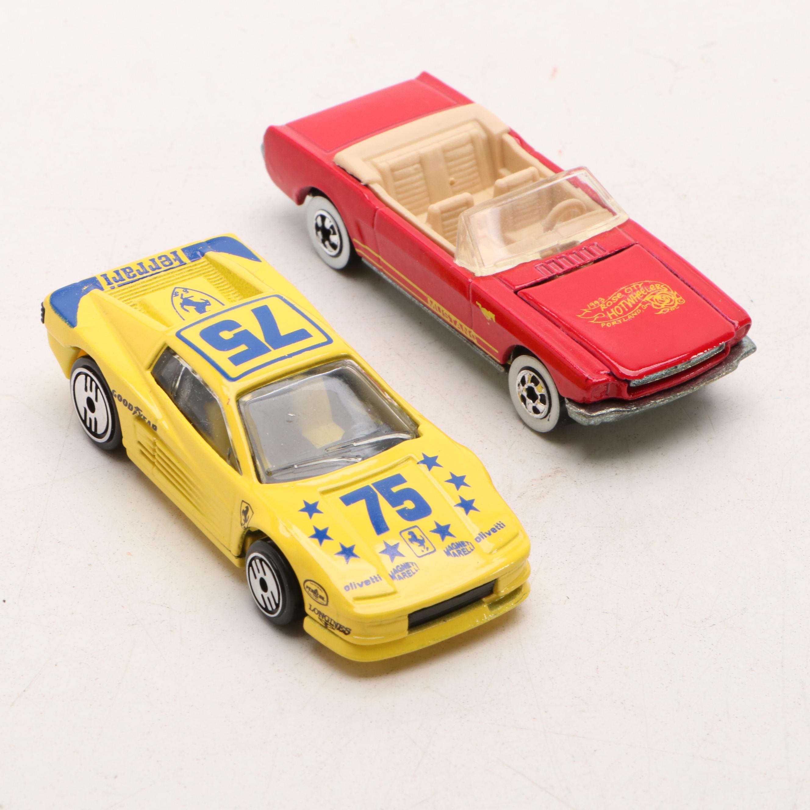 Hot Wheels "Firebird Funny Car," "Ferrari Testarossa" and More Toy Cars
