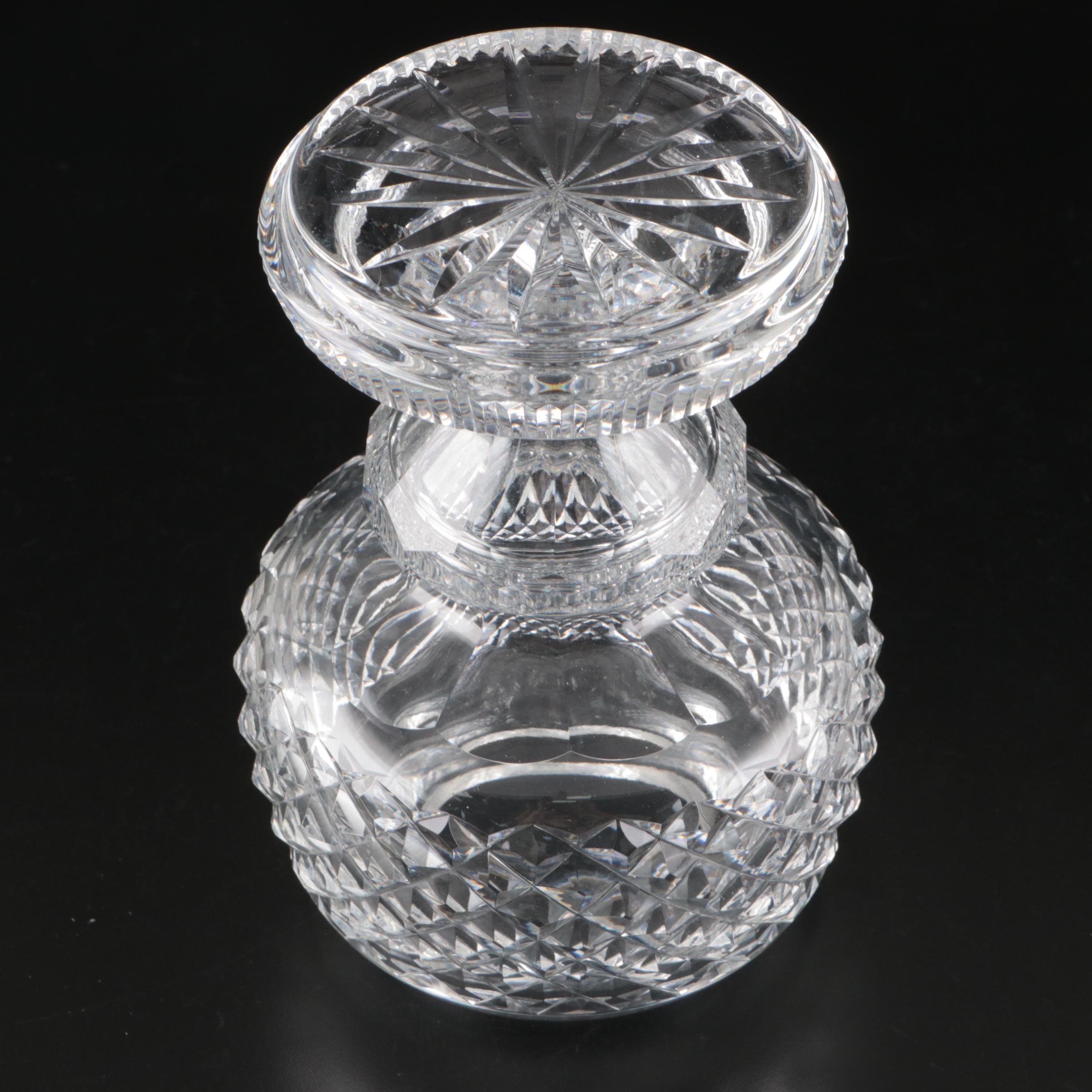 Pair of Waterford "Bicentennial Bell" Crystal Lidded Jars, 1976–1977