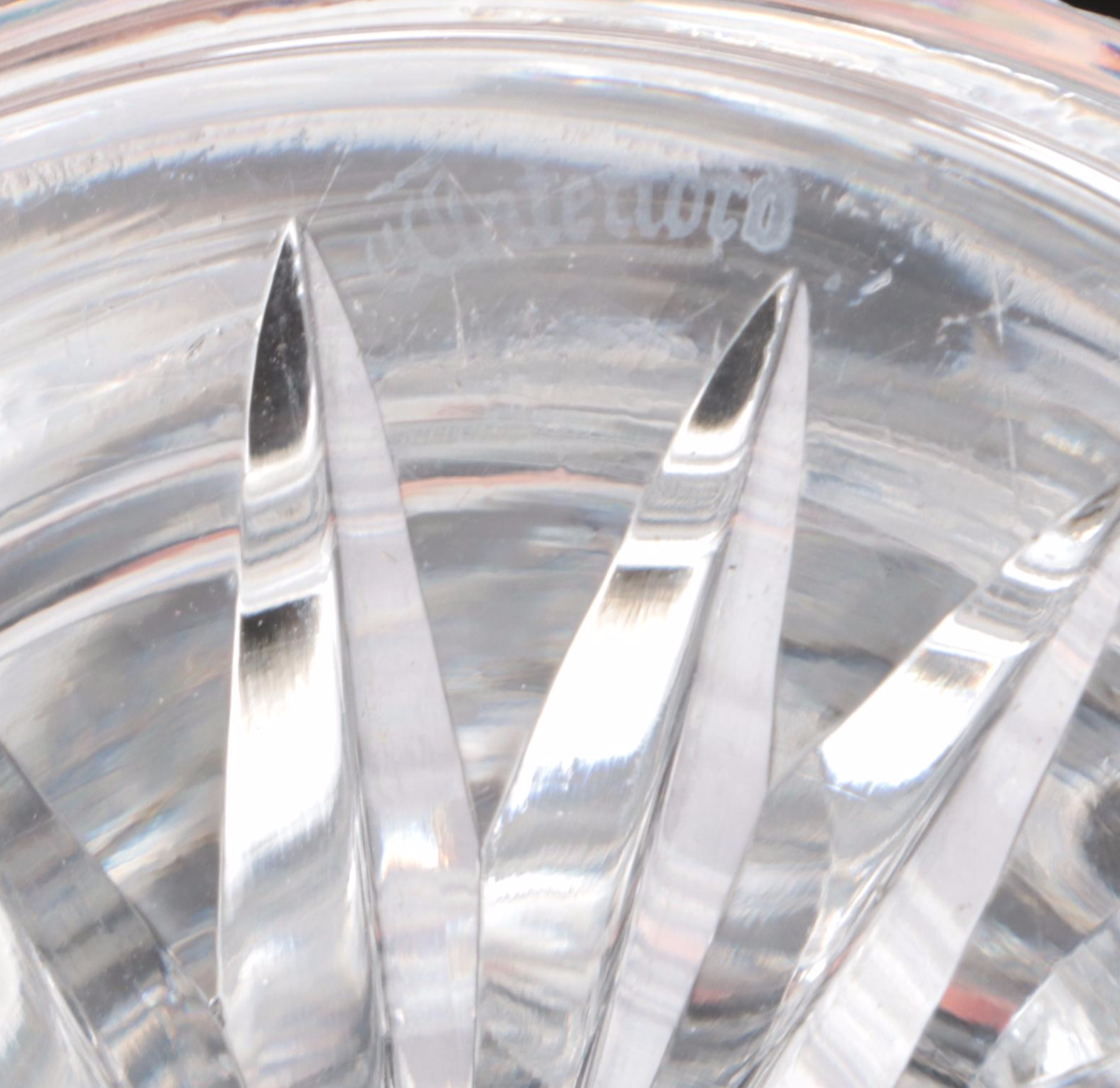 Pair of Waterford "Bicentennial Bell" Crystal Lidded Jars, 1976–1977