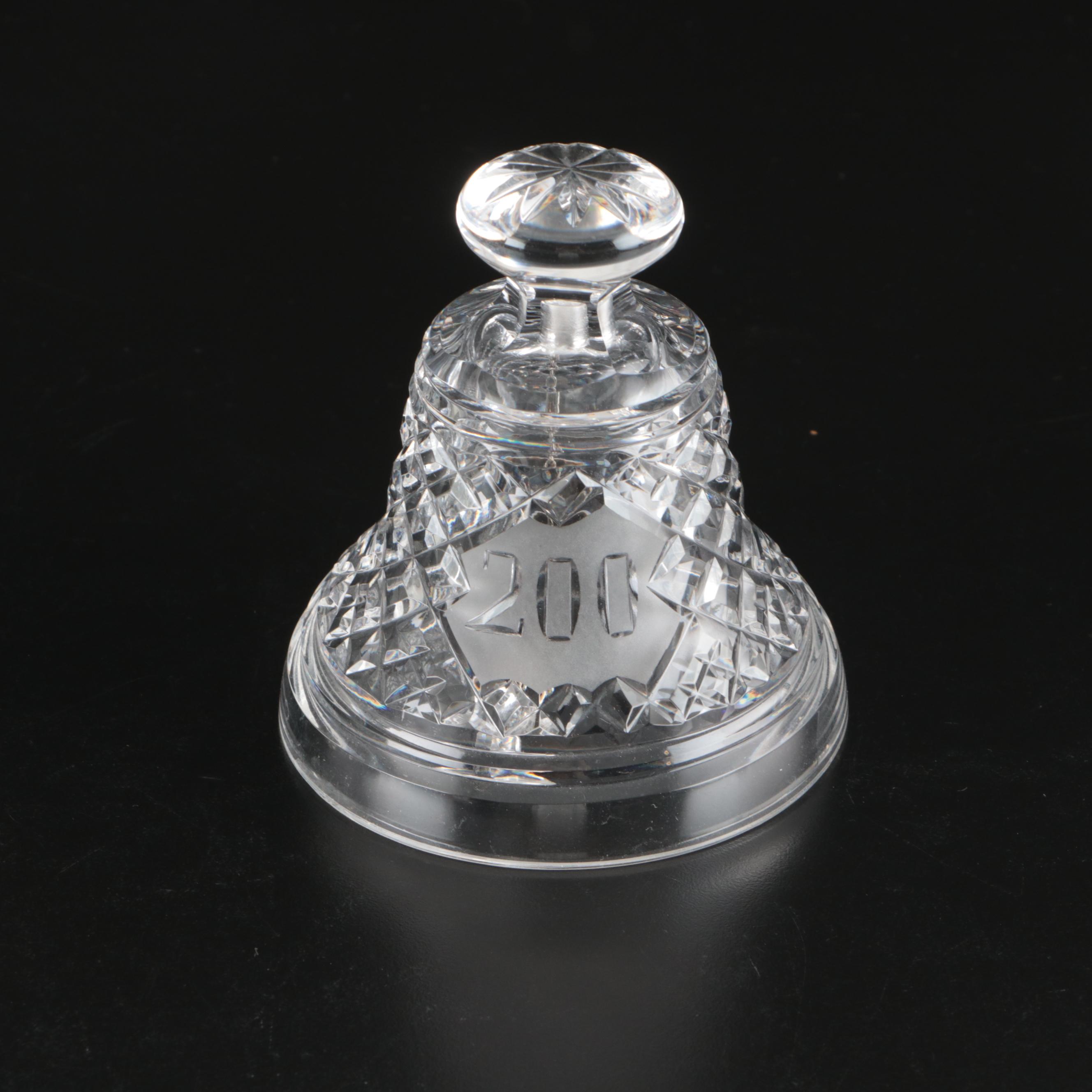 Pair of Waterford "Bicentennial Bell" Crystal Lidded Jars, 1976–1977