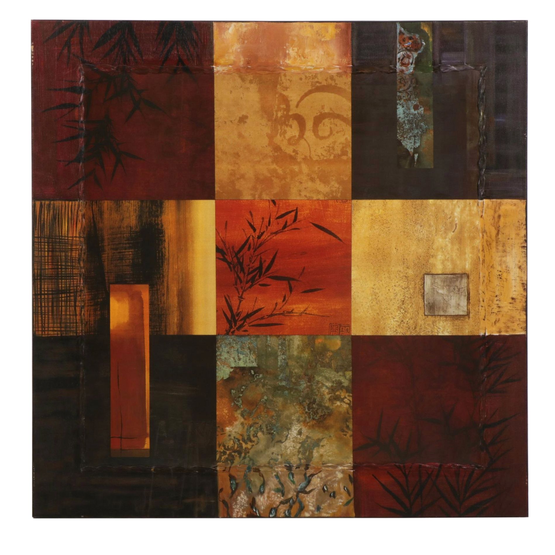 Embellished Offset Lithograph After Chris Donovan "The Middle Way I"