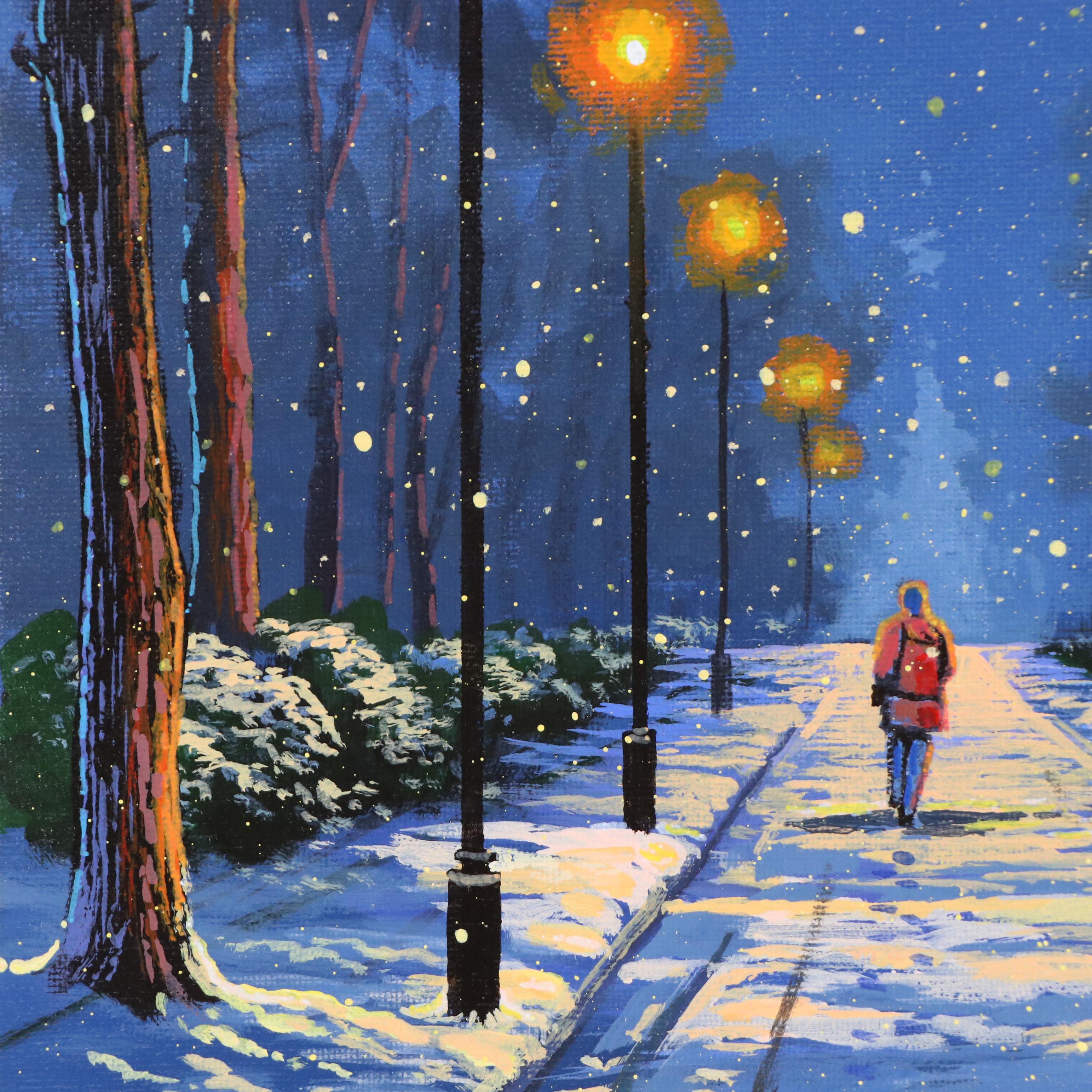 Doug "Bumo" Johnpeer Streetscape Oil Painting, 2025