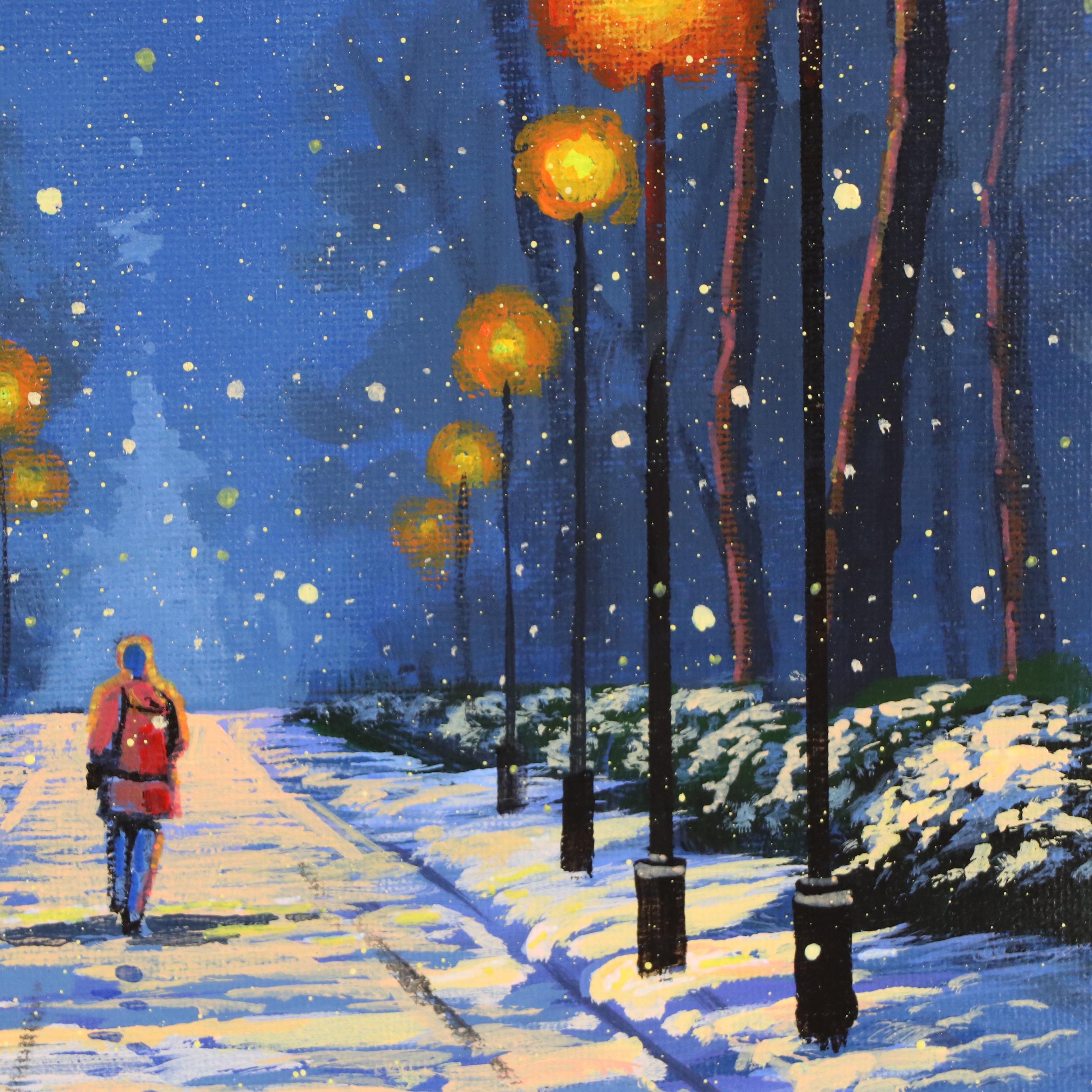 Doug "Bumo" Johnpeer Streetscape Oil Painting, 2025