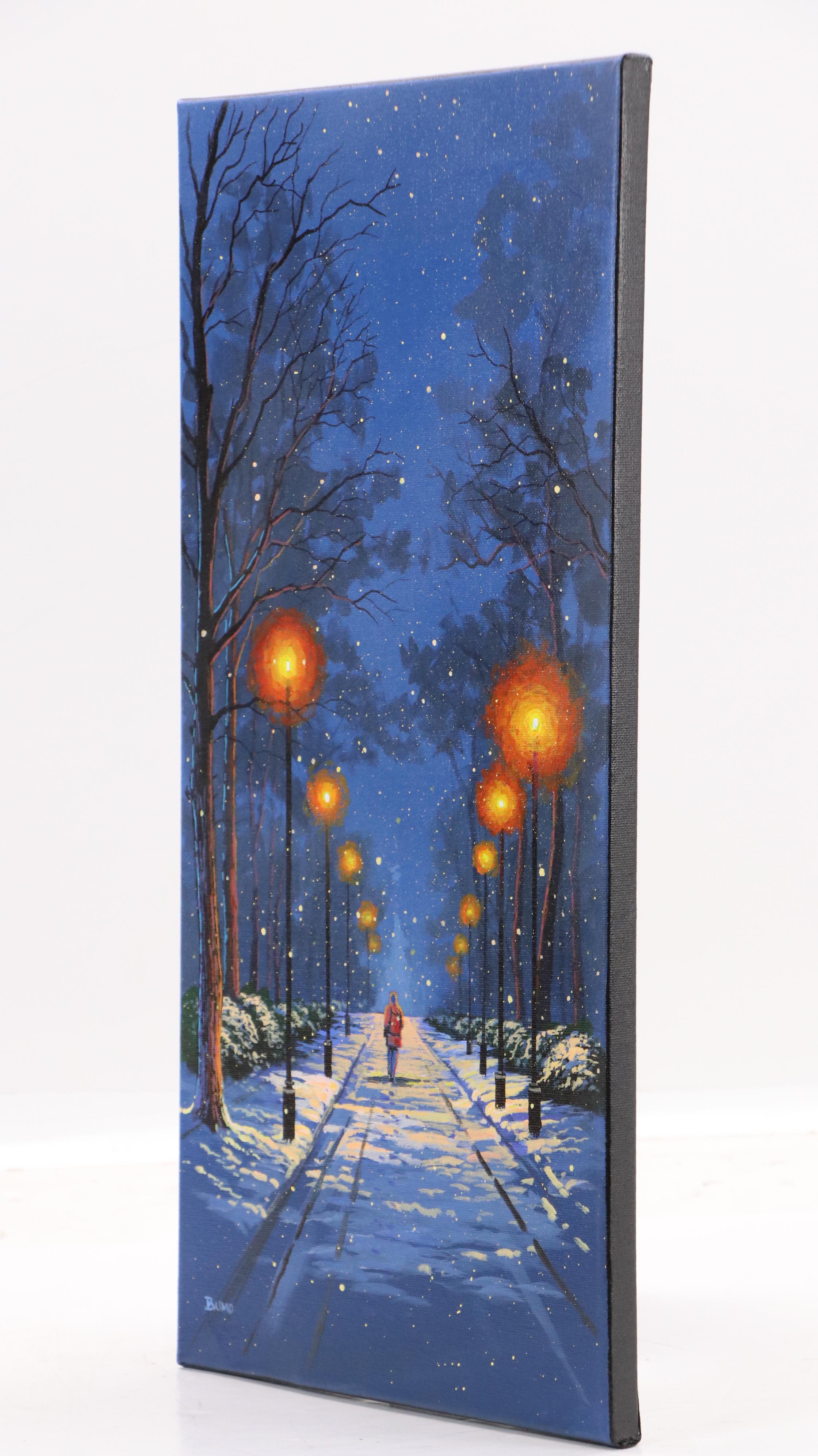 Doug "Bumo" Johnpeer Streetscape Oil Painting, 2025