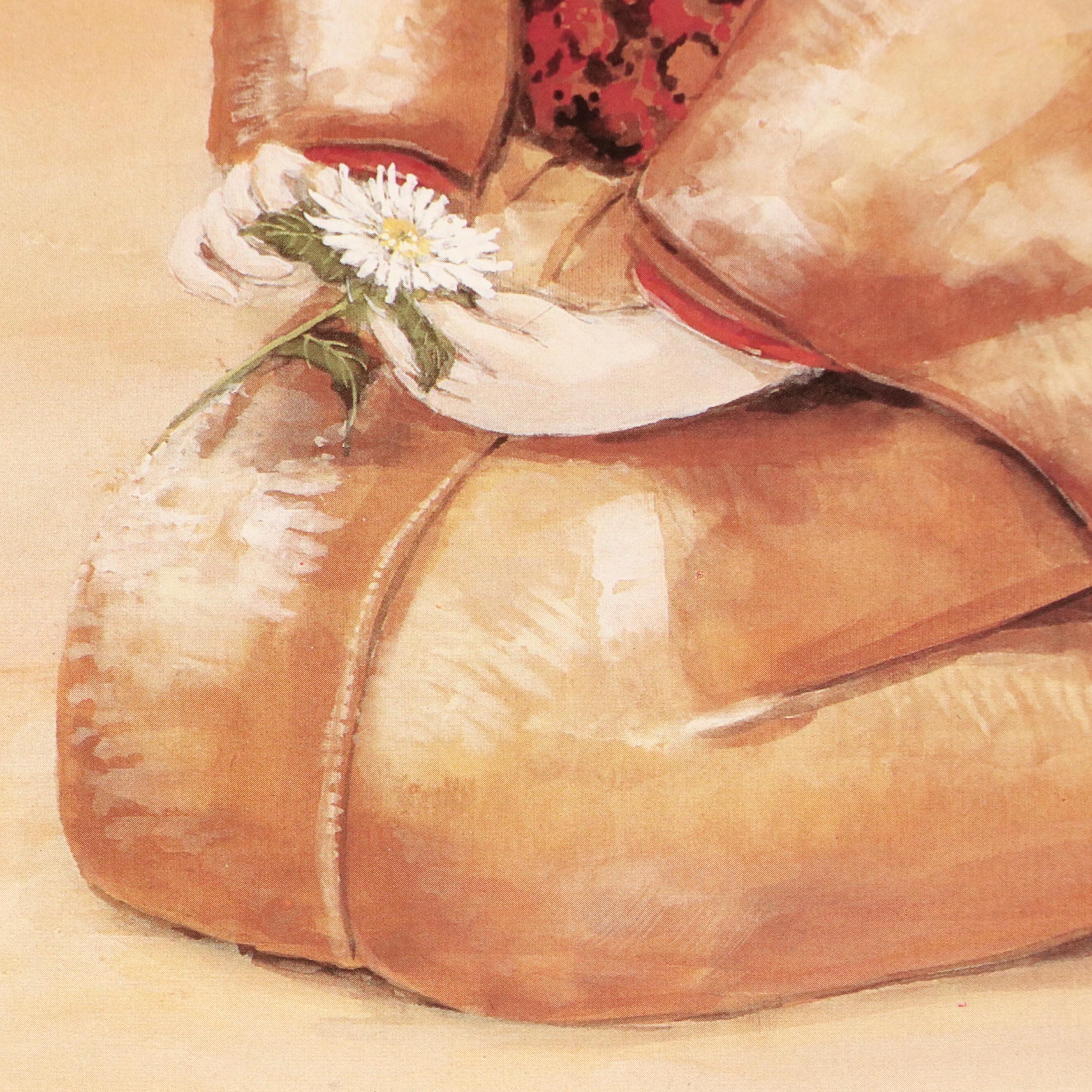 John Cheng Offset Lithographs of Figures in Traditional Japanese Clothing