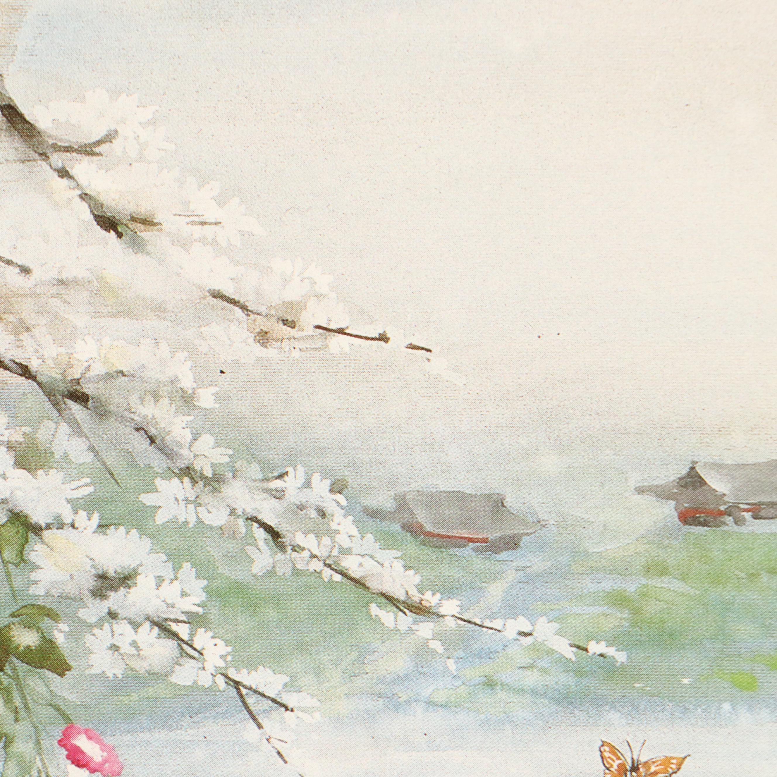 John Cheng Offset Lithographs of Figures in Traditional Japanese Clothing