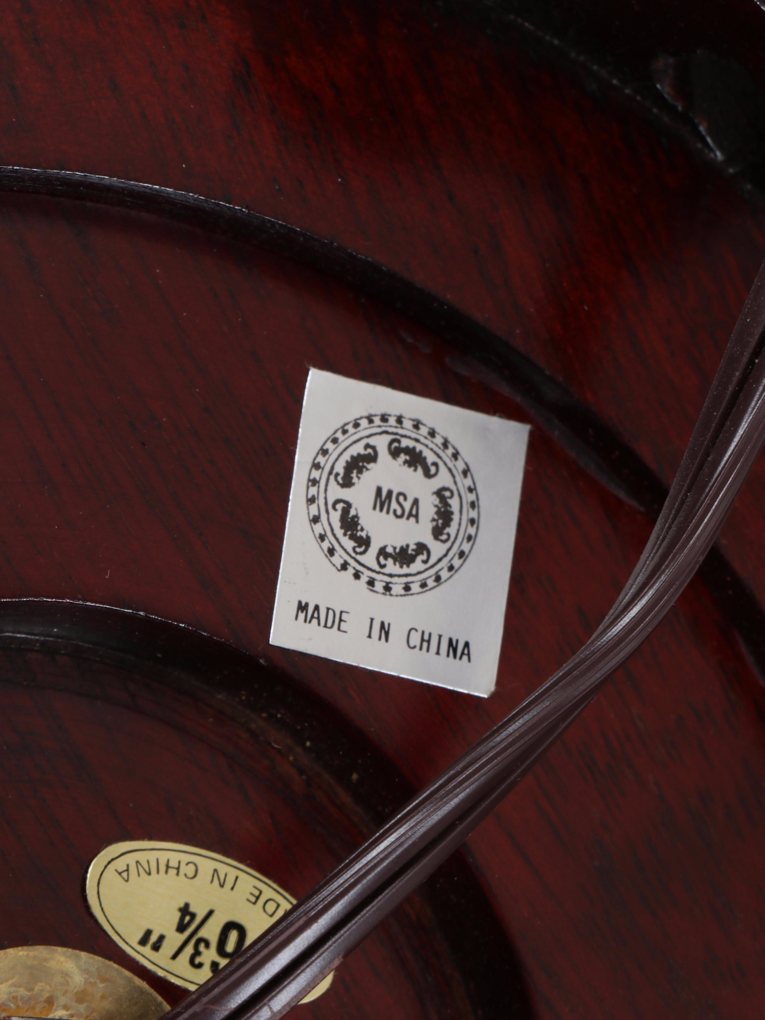 Chinese Sang de Boeuf Porcelain Lamp with Silk Paneled Bell Shade