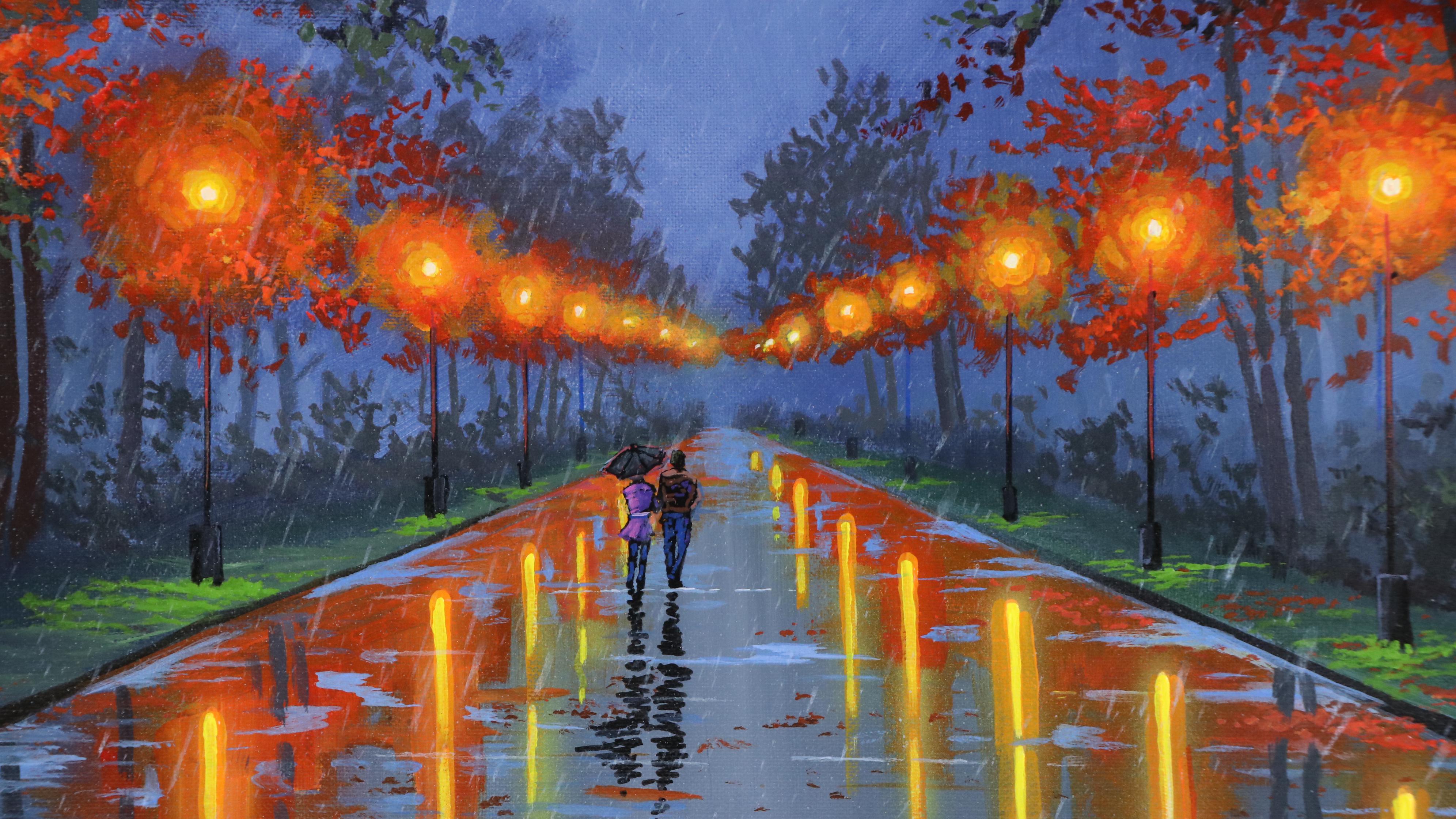 Doug "Bumo" Johnpeer Streetscape Oil Painting, 2025