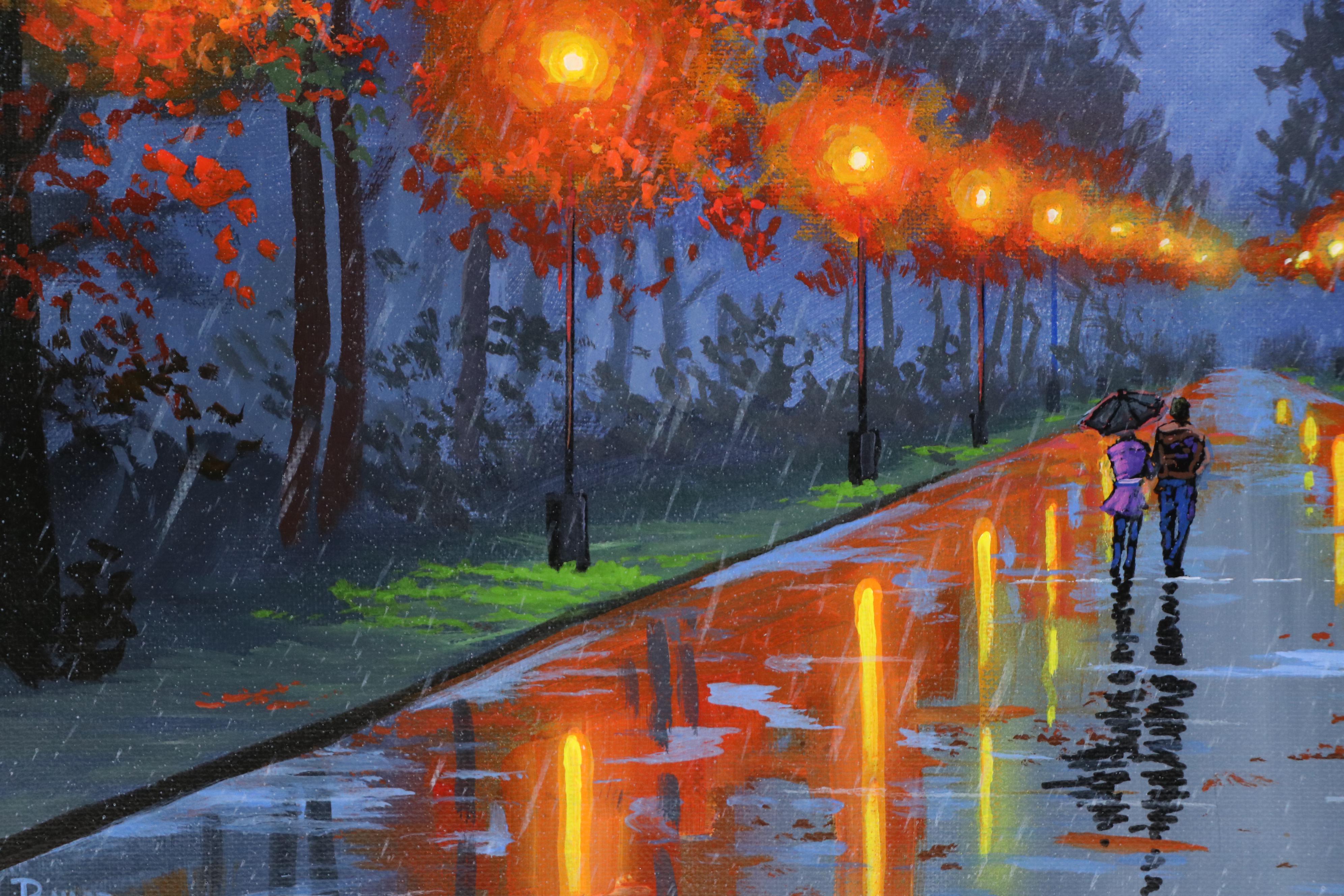 Doug "Bumo" Johnpeer Streetscape Oil Painting, 2025