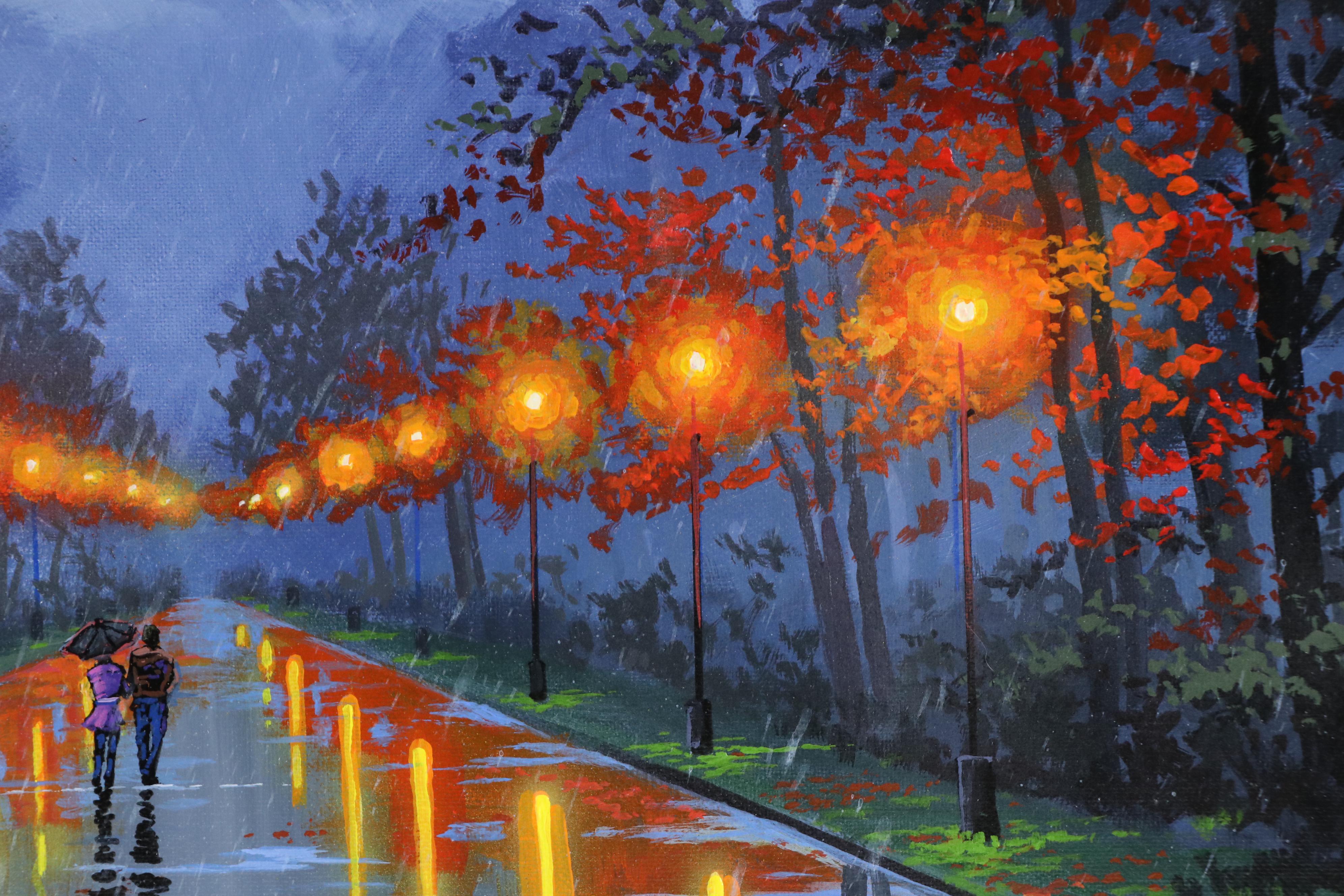 Doug "Bumo" Johnpeer Streetscape Oil Painting, 2025