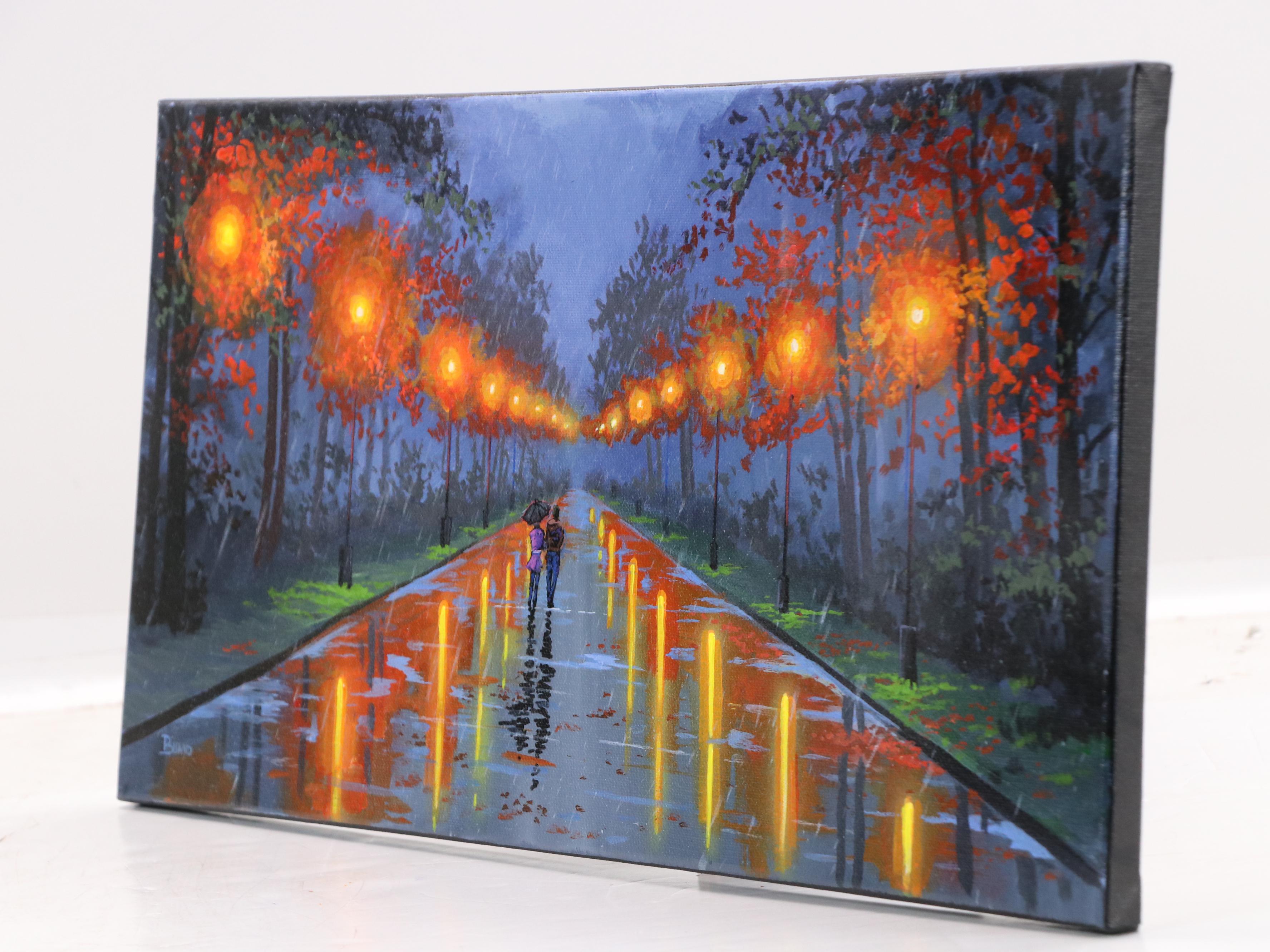 Doug "Bumo" Johnpeer Streetscape Oil Painting, 2025