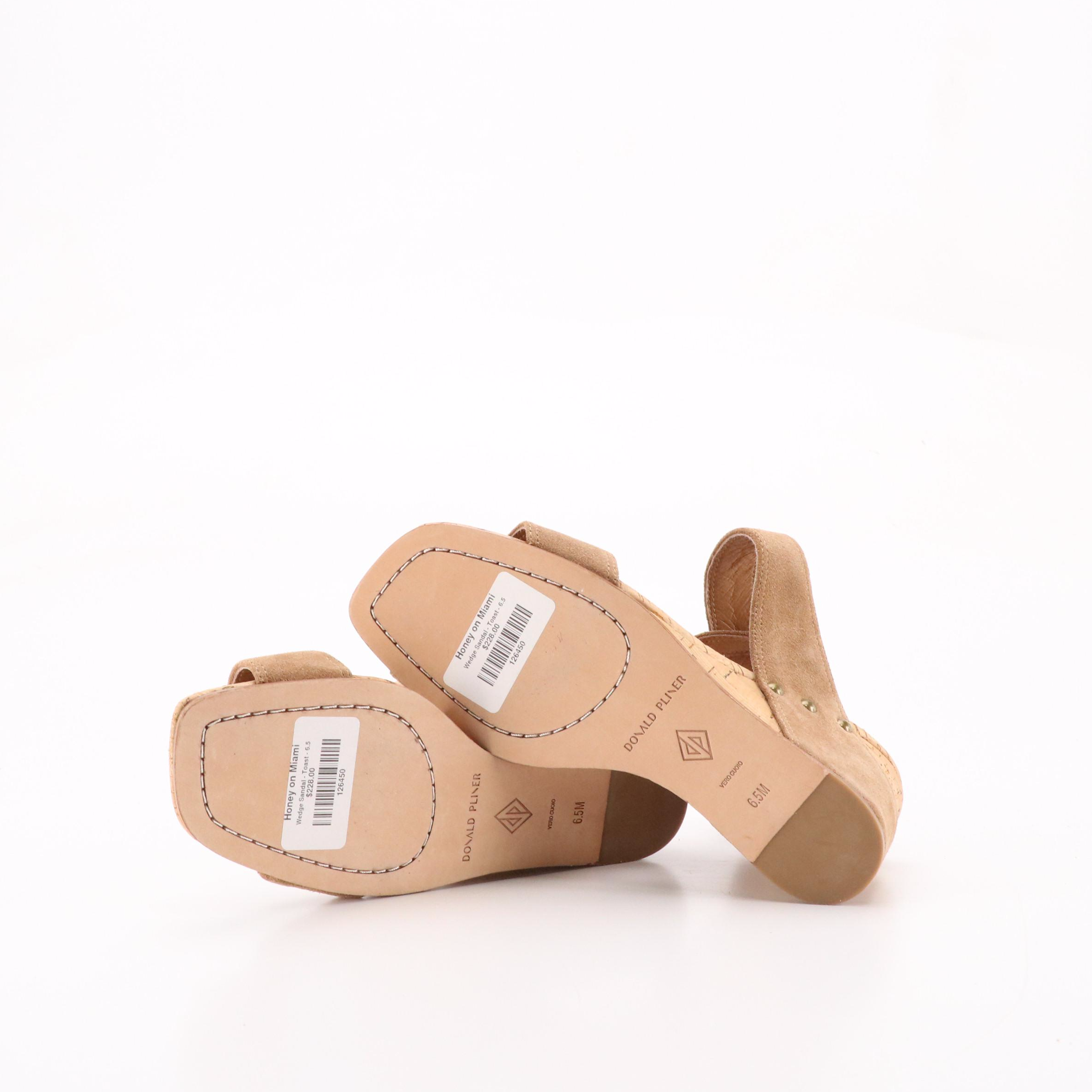 Donald Pliner Bellville Wedge Sandals in Suede