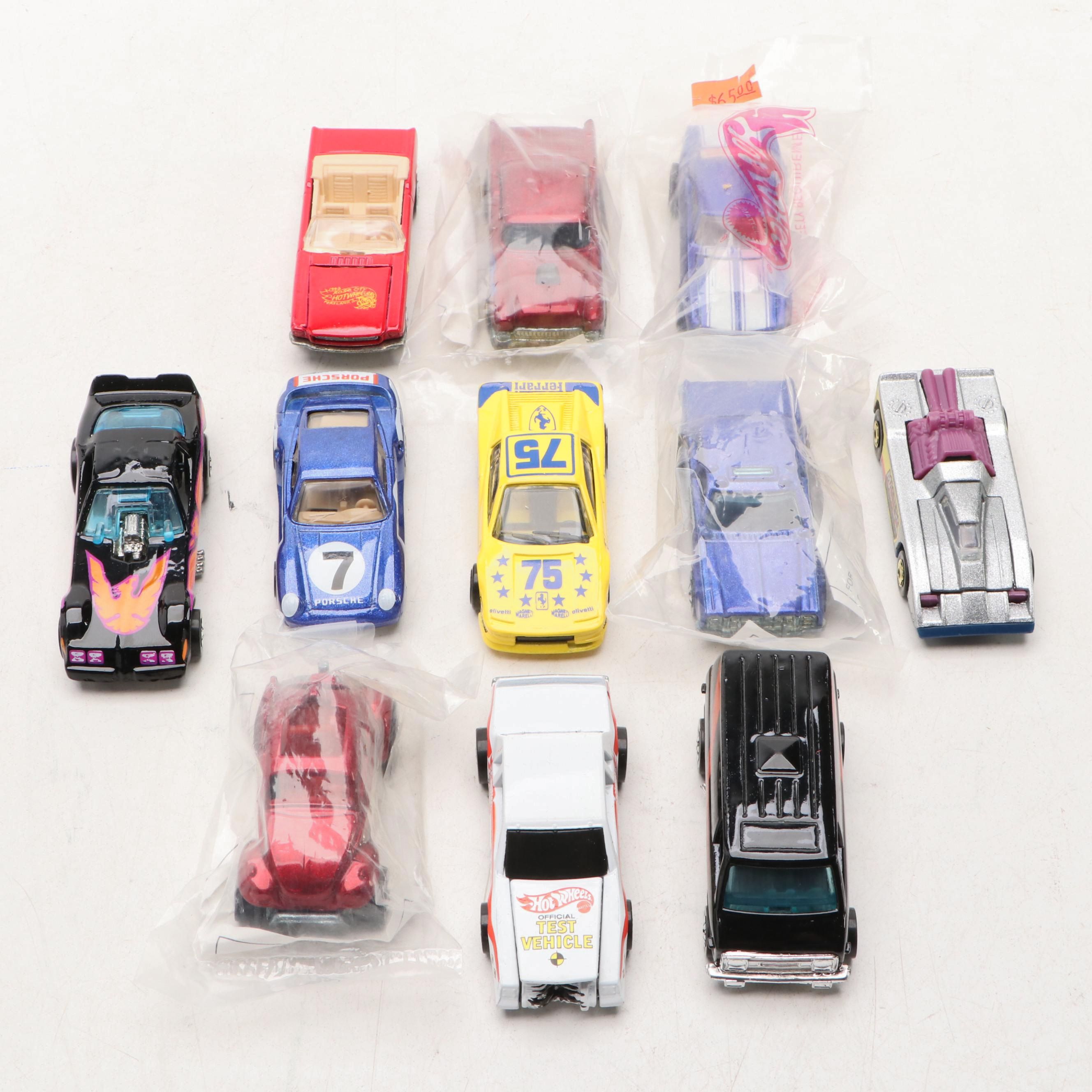 Hot Wheels "Firebird Funny Car," "Ferrari Testarossa" and More Toy Cars