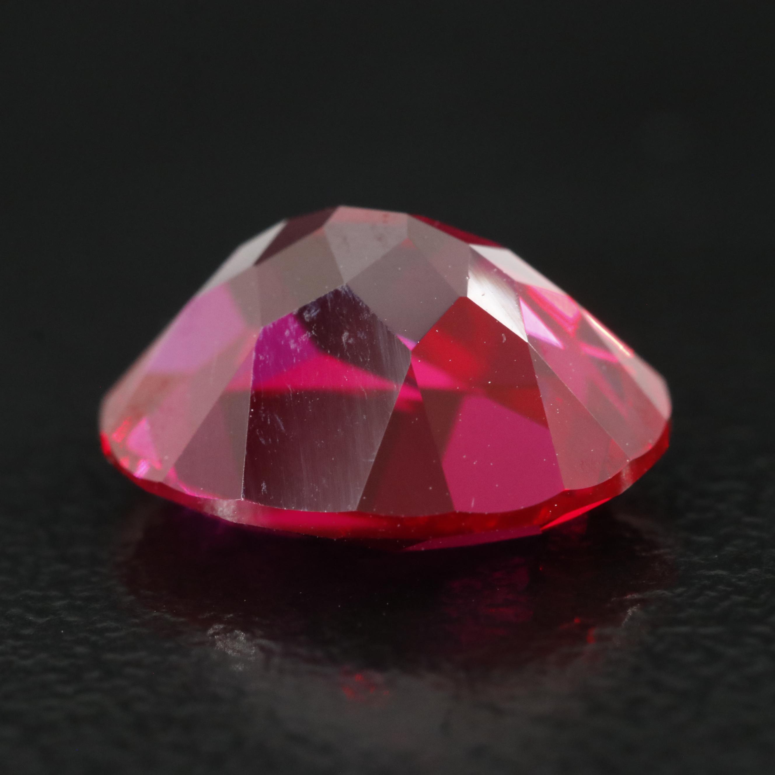 Loose 4.95 CT Lab Grown Ruby