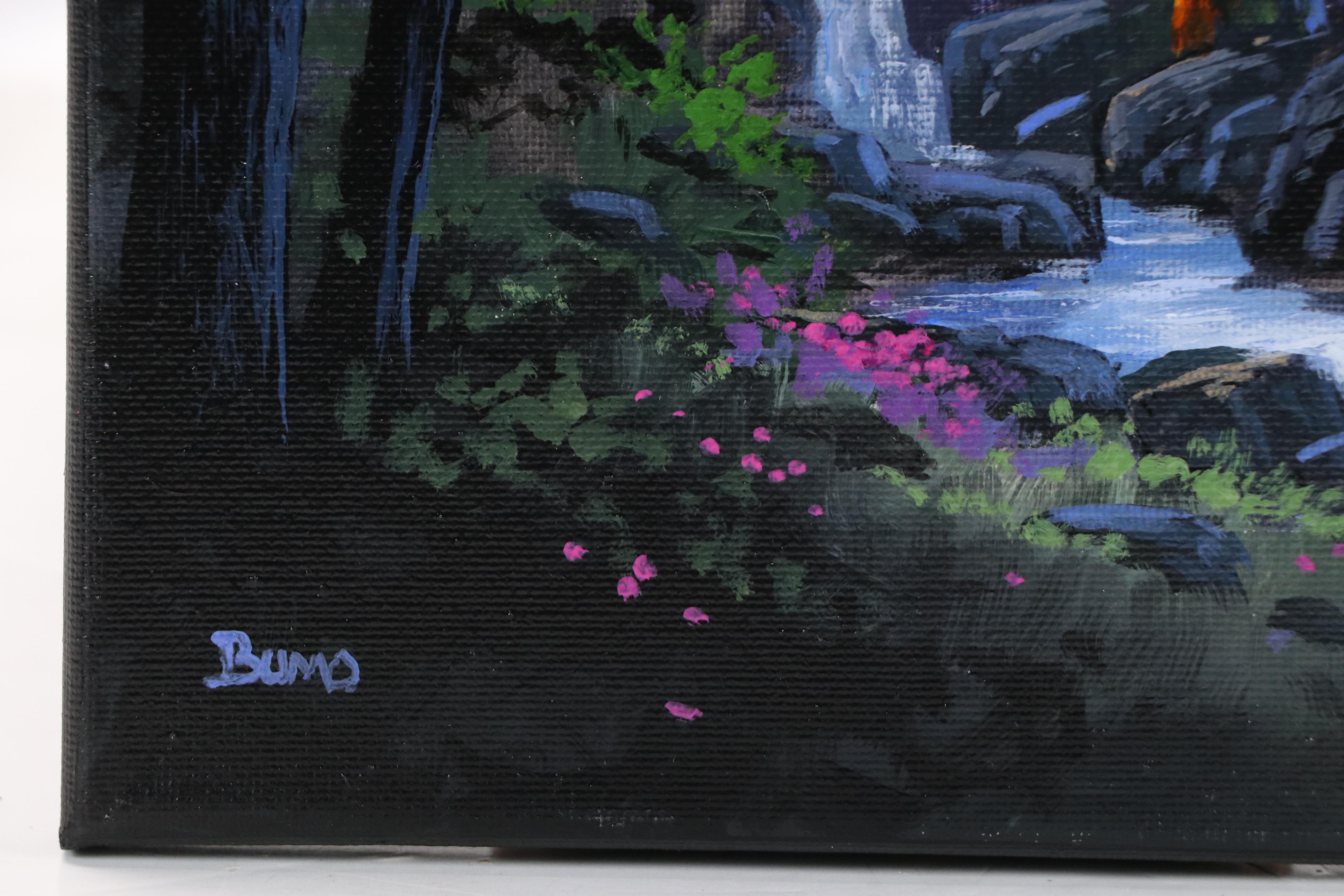 Doug "Bumo" Johnpeer Forest Landscape Oil Painting, 2025