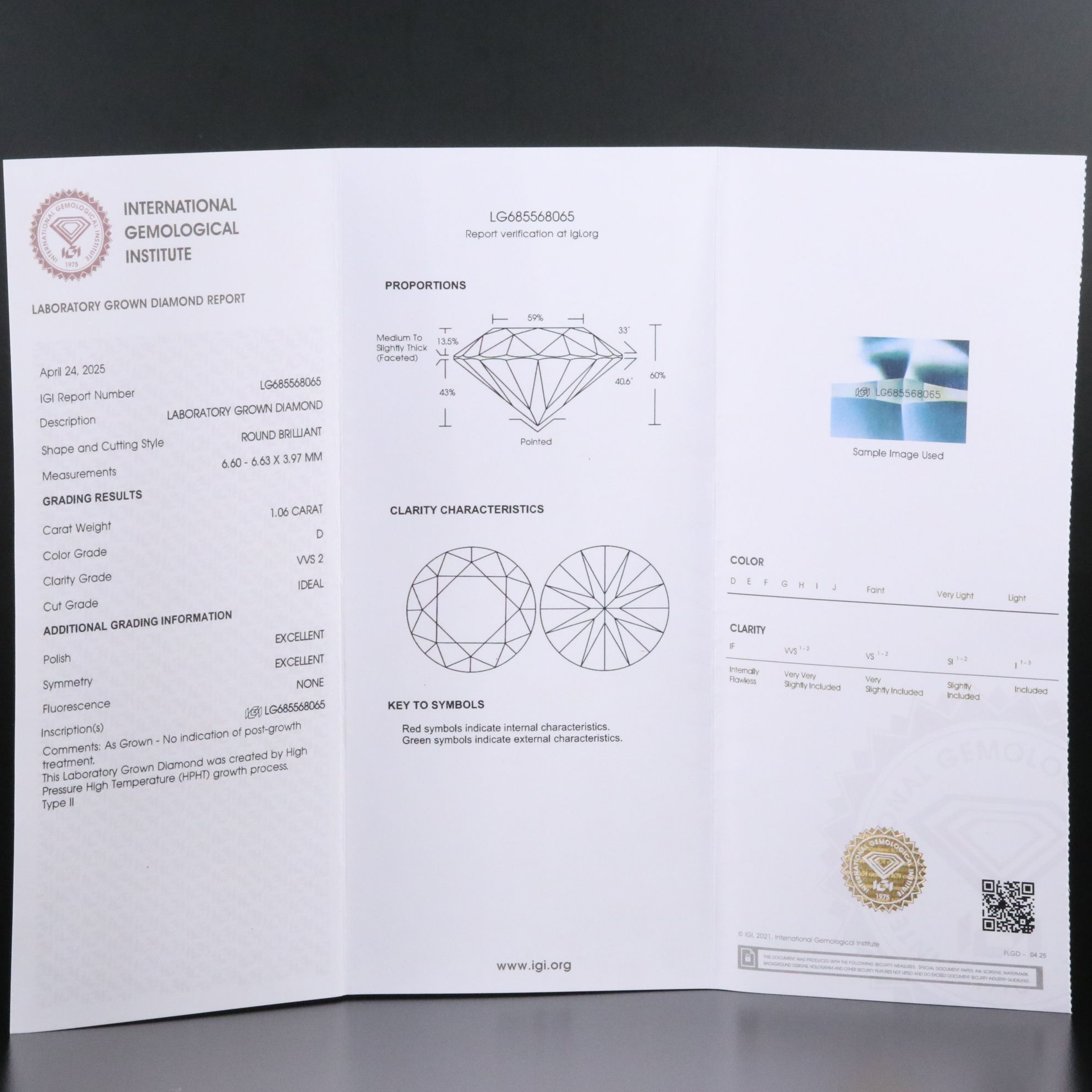 Platinum 2.13 CTW Lab Grown Diamond Stud Earrings with IGI Reports