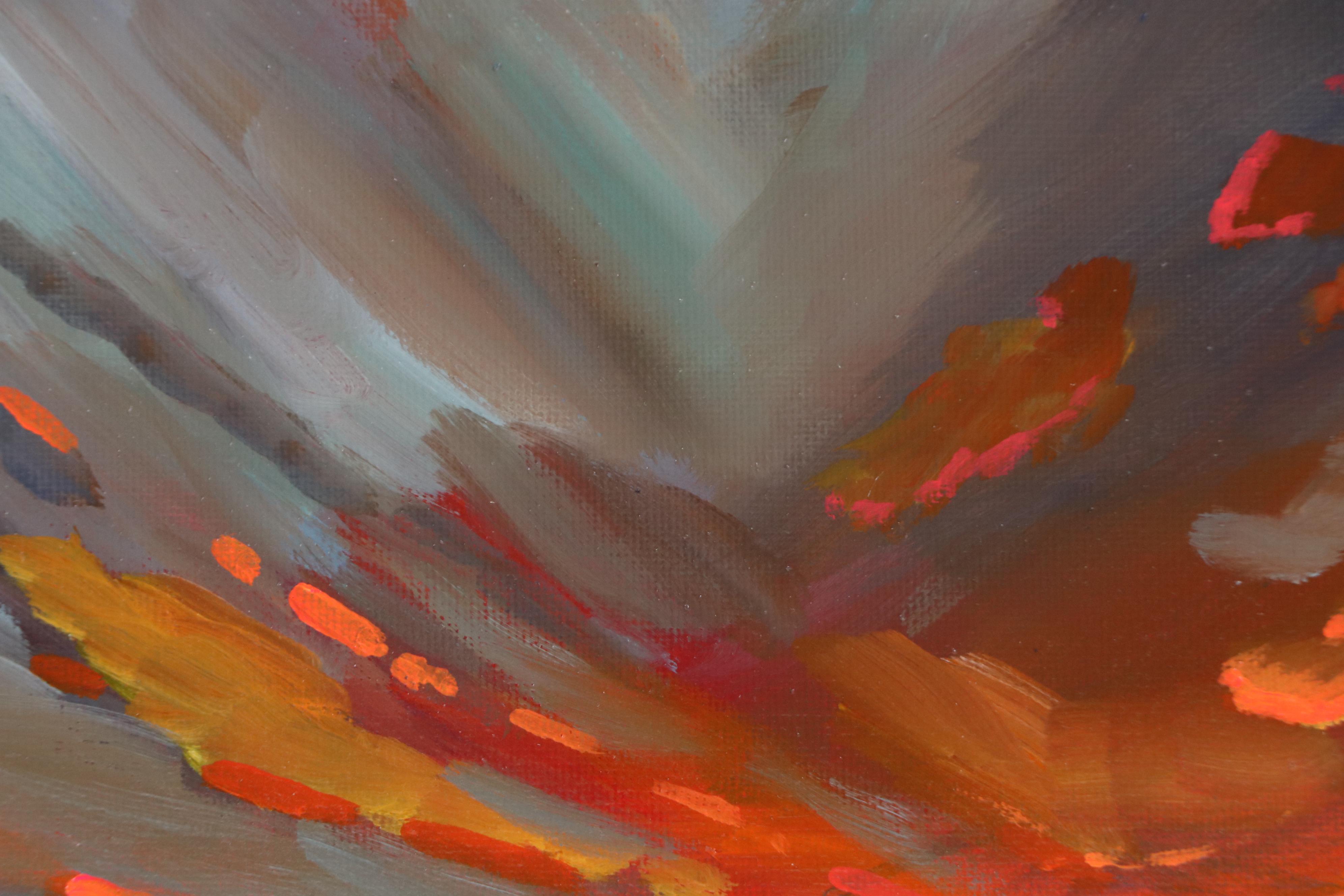 Doug "Bumo" Johnpeer Sunset Seascape Oil Painting, 2025