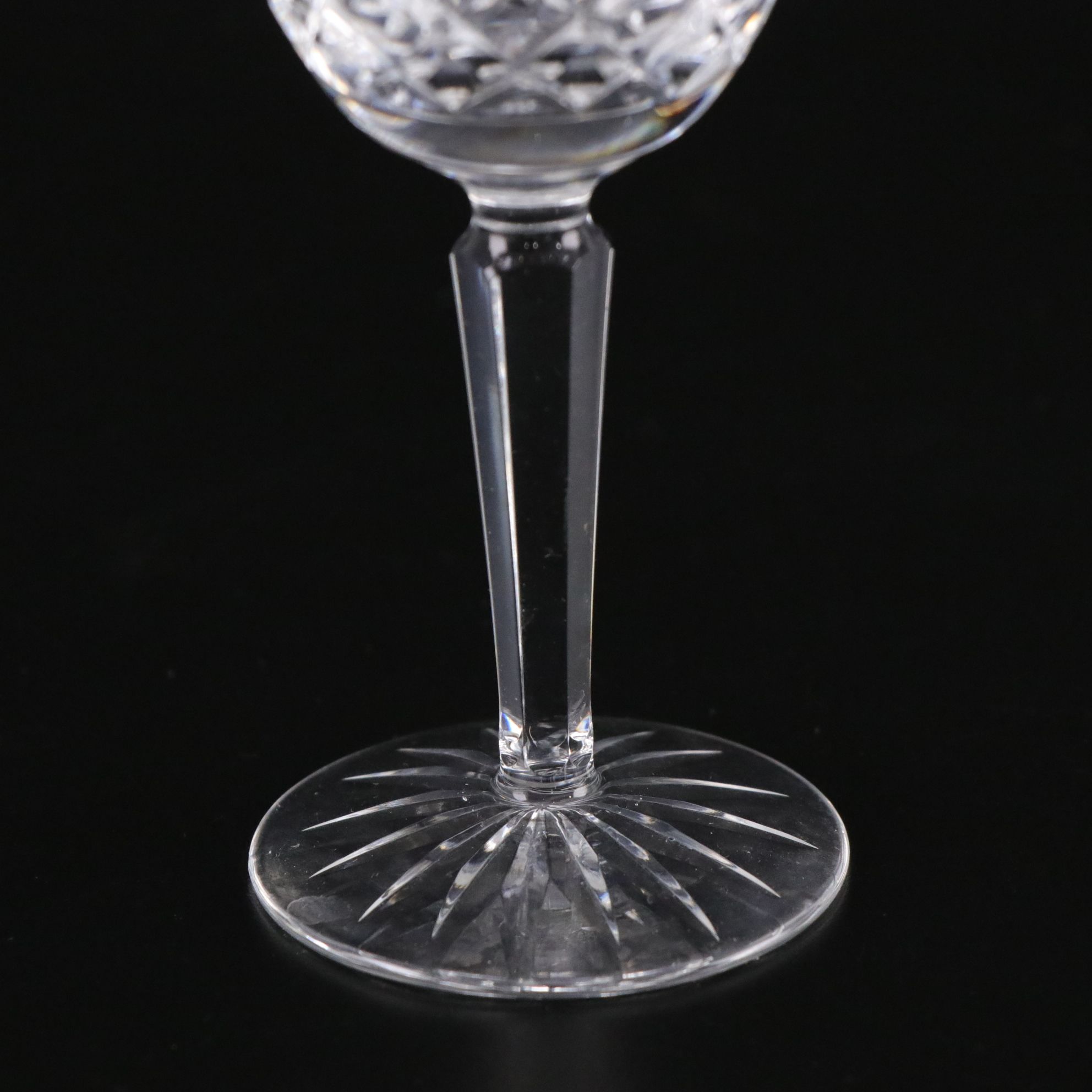 Eight Waterford "Comeraugh" Crystal Claret Stems and Jelly Jar