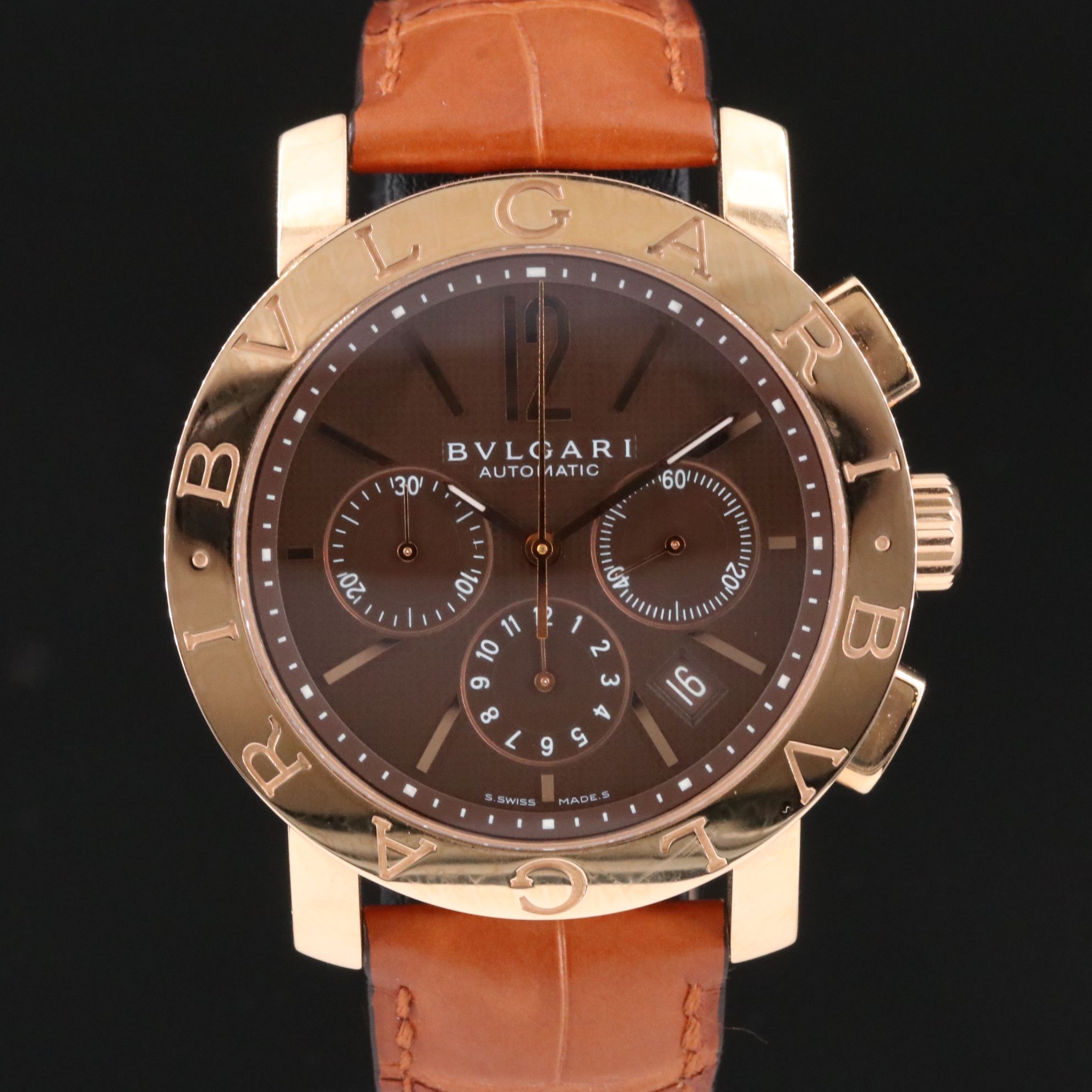 BVLGARI Diagono 18K Gold Limited Edition Chronograph Watch