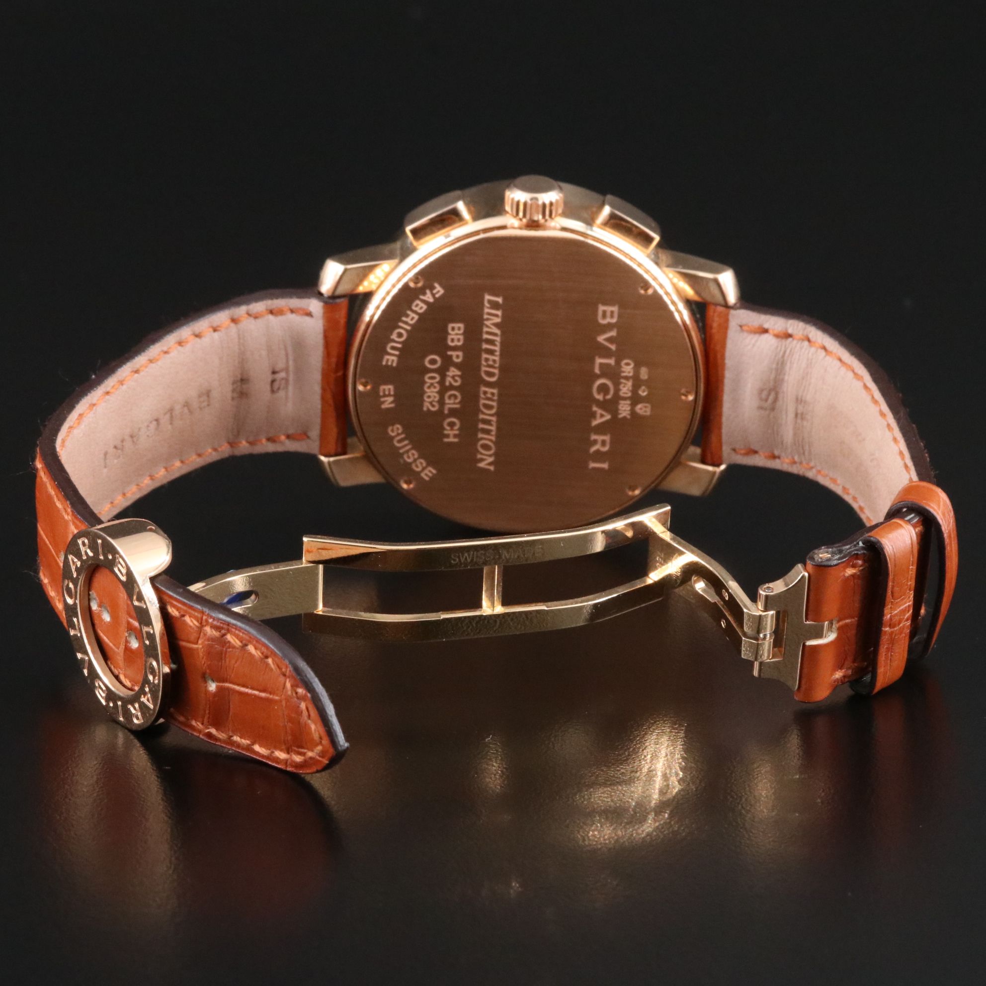 BVLGARI Diagono 18K Gold Limited Edition Chronograph Watch