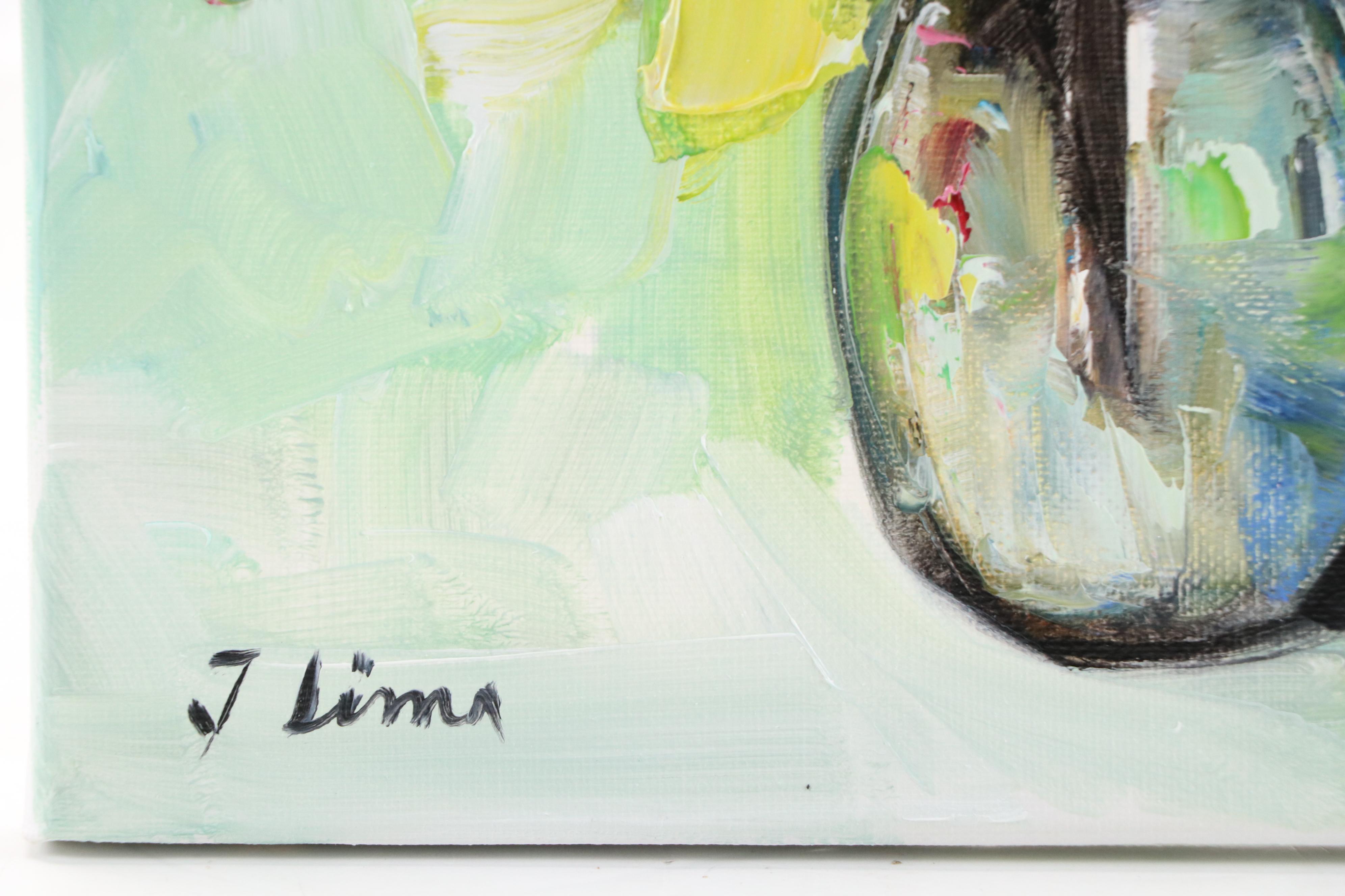 José M. Lima Floral Still Life Oil Painting, 2025