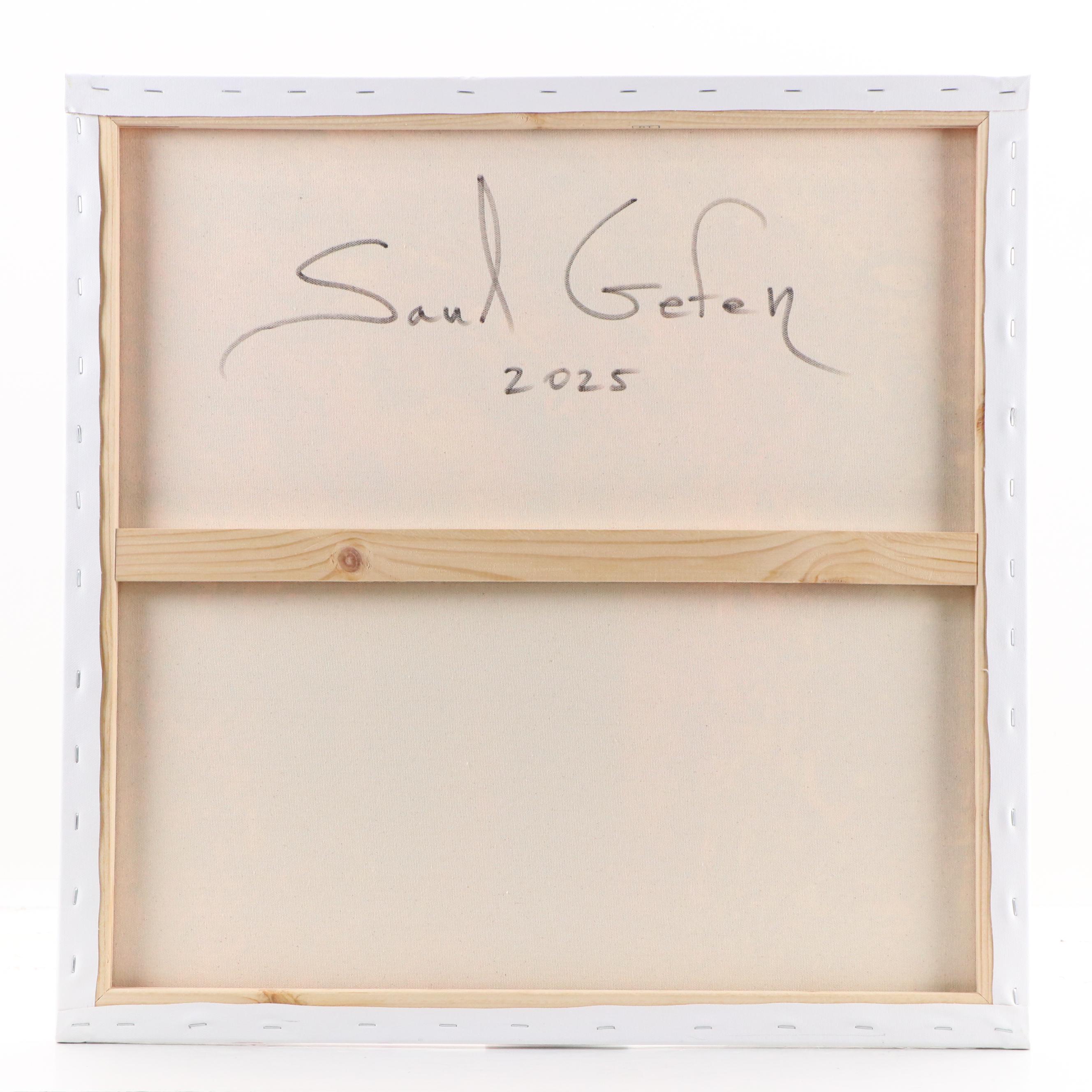 Saul Gefen Abstract Acrylic Painting, 2025