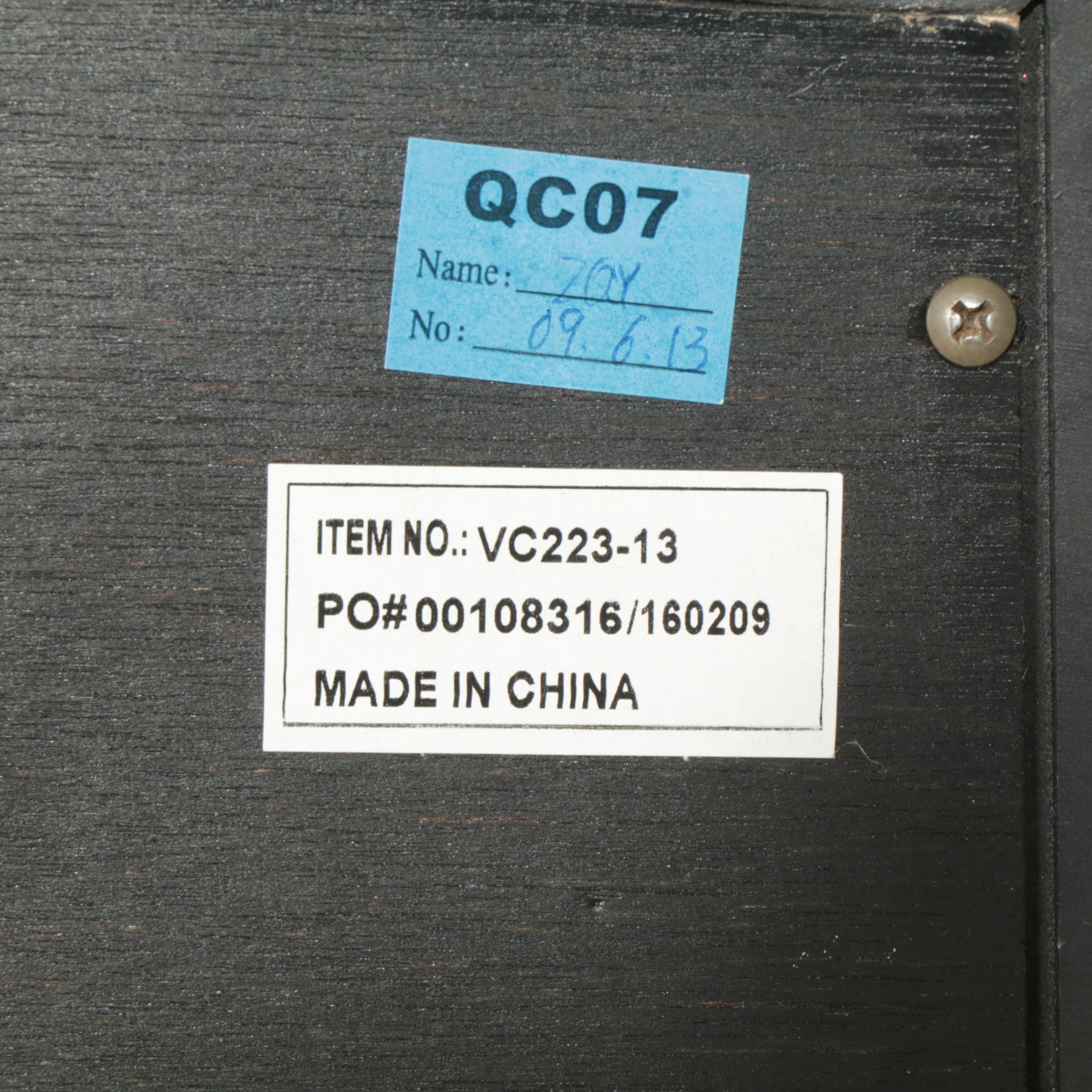 American Signature Black Flip-Top Display Sideboard and Two Small Chests