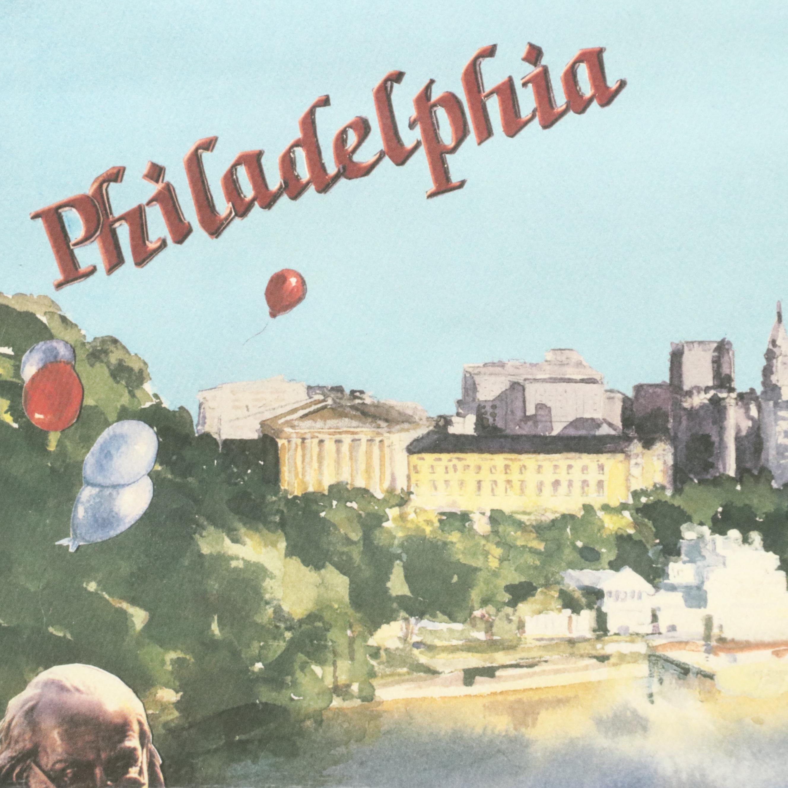 Marlene Colucci Offset Lithograph Republican Convention Poster, 2000