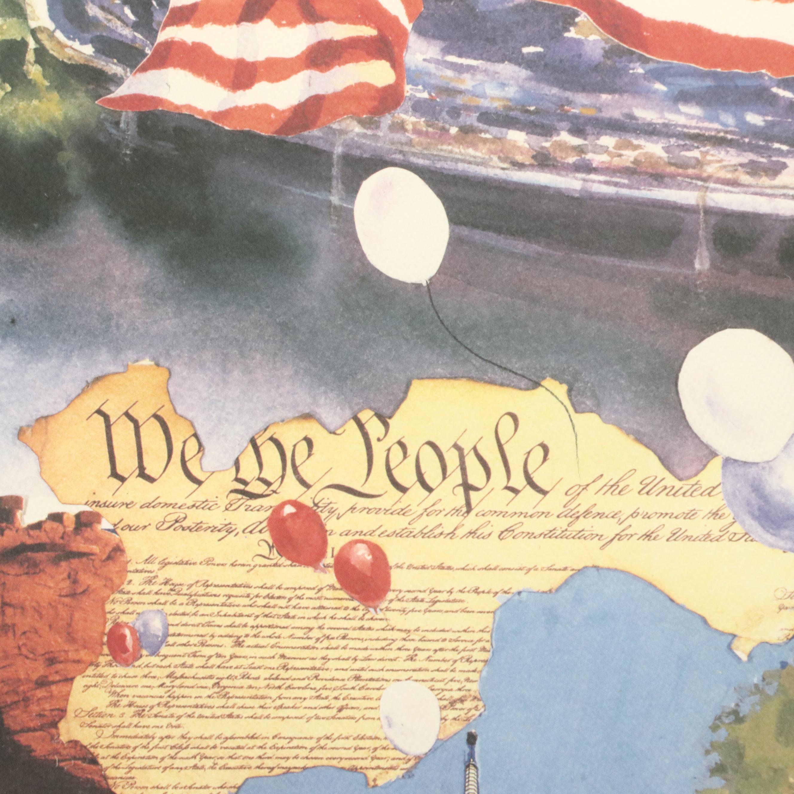 Marlene Colucci Offset Lithograph Republican Convention Poster, 2000