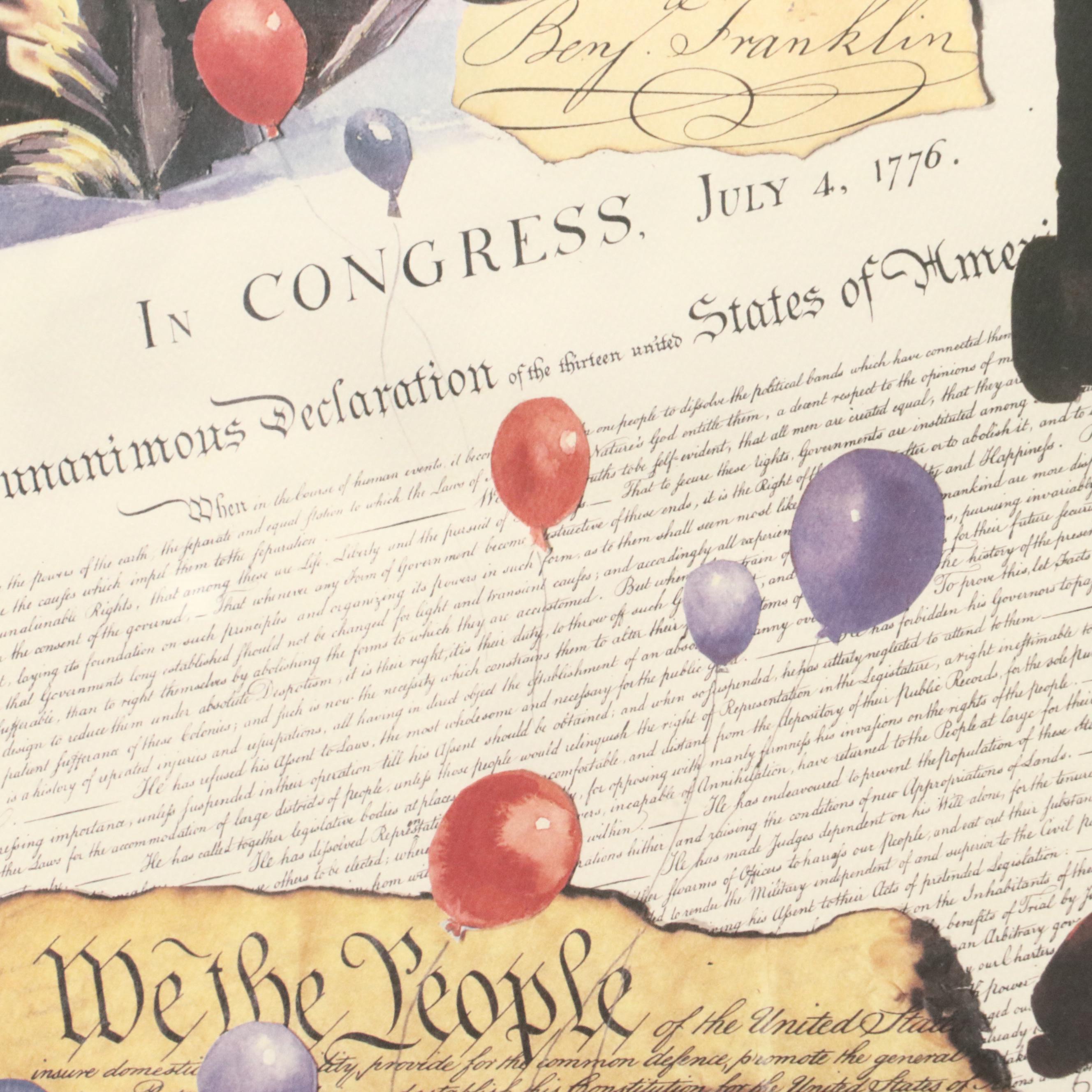 Marlene Colucci Offset Lithograph Republican Convention Poster, 2000