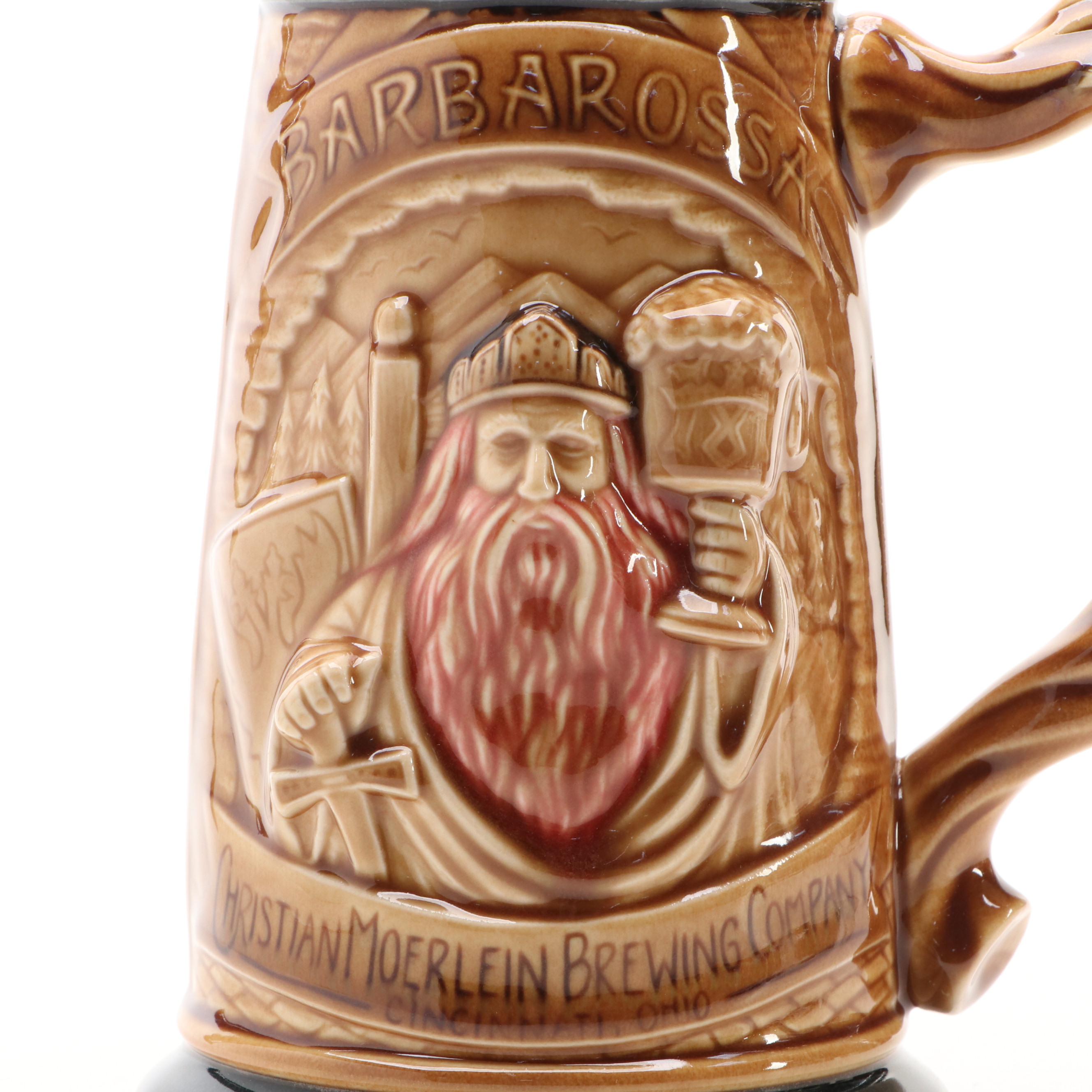Rookwood Pottery "Barbarossa" Christian Moerlein Beer Stein, 2008
